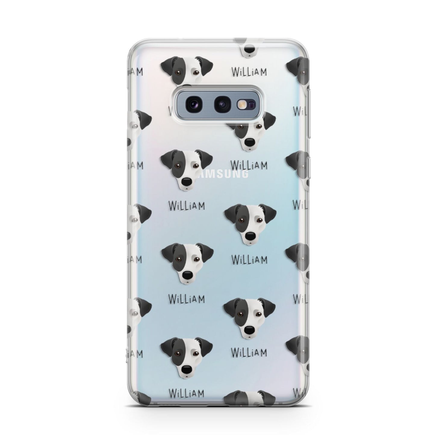 Jack Russell Terrier Icon with Name Samsung Galaxy S10E Case