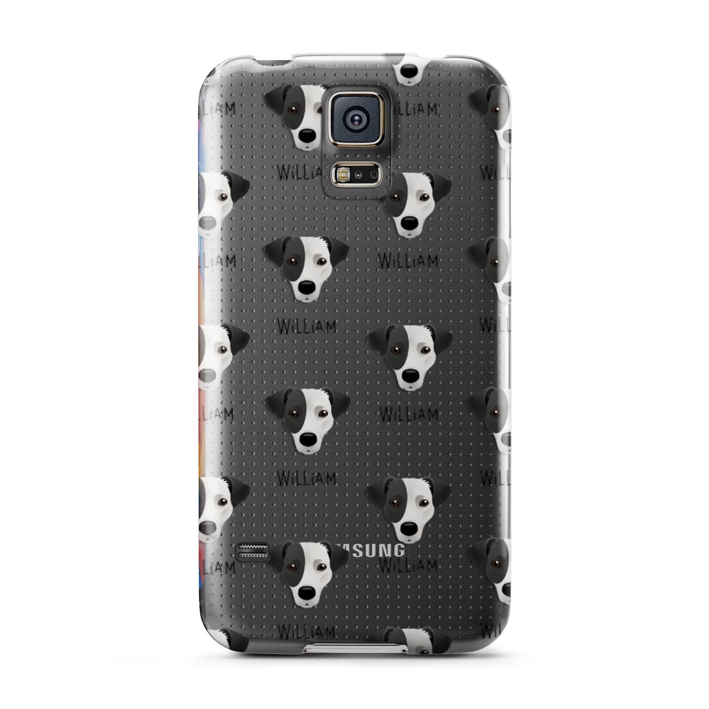 Jack Russell Terrier Icon with Name Samsung Galaxy S5 Case