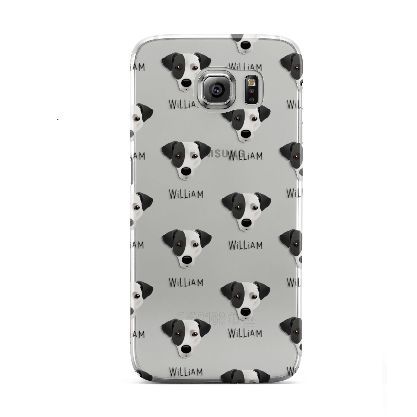 Jack Russell Terrier Icon with Name Samsung Galaxy S6 Case
