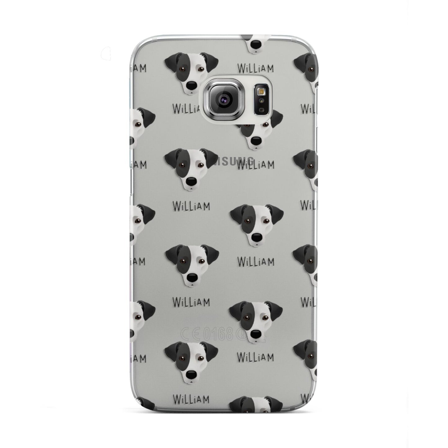 Jack Russell Terrier Icon with Name Samsung Galaxy S6 Edge Case