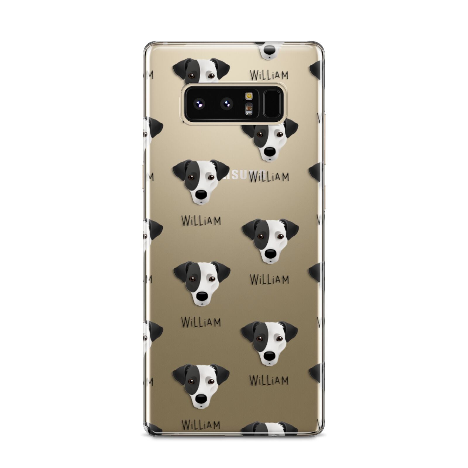 Jack Russell Terrier Icon with Name Samsung Galaxy S8 Case