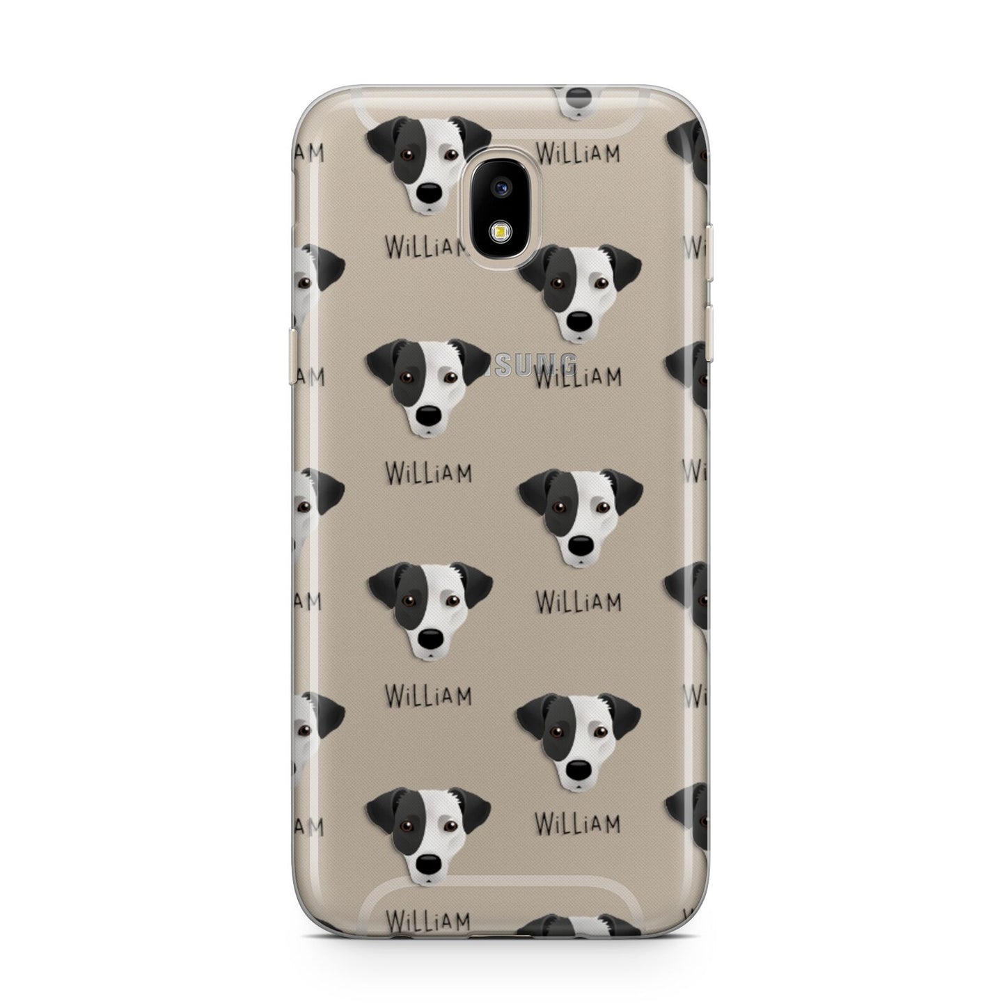 Jack Russell Terrier Icon with Name Samsung J5 2017 Case