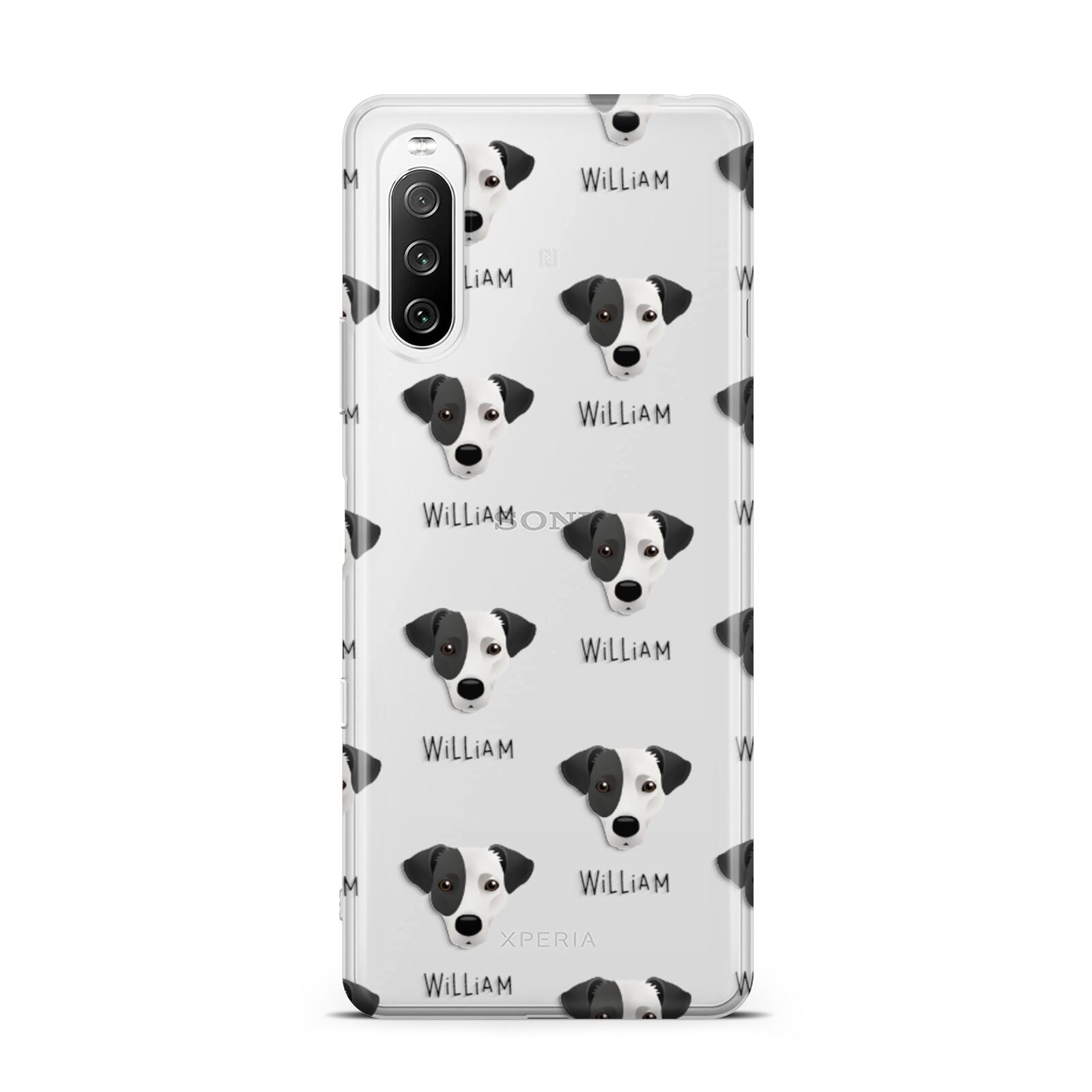 Jack Russell Terrier Icon with Name Sony Xperia 10 III Case
