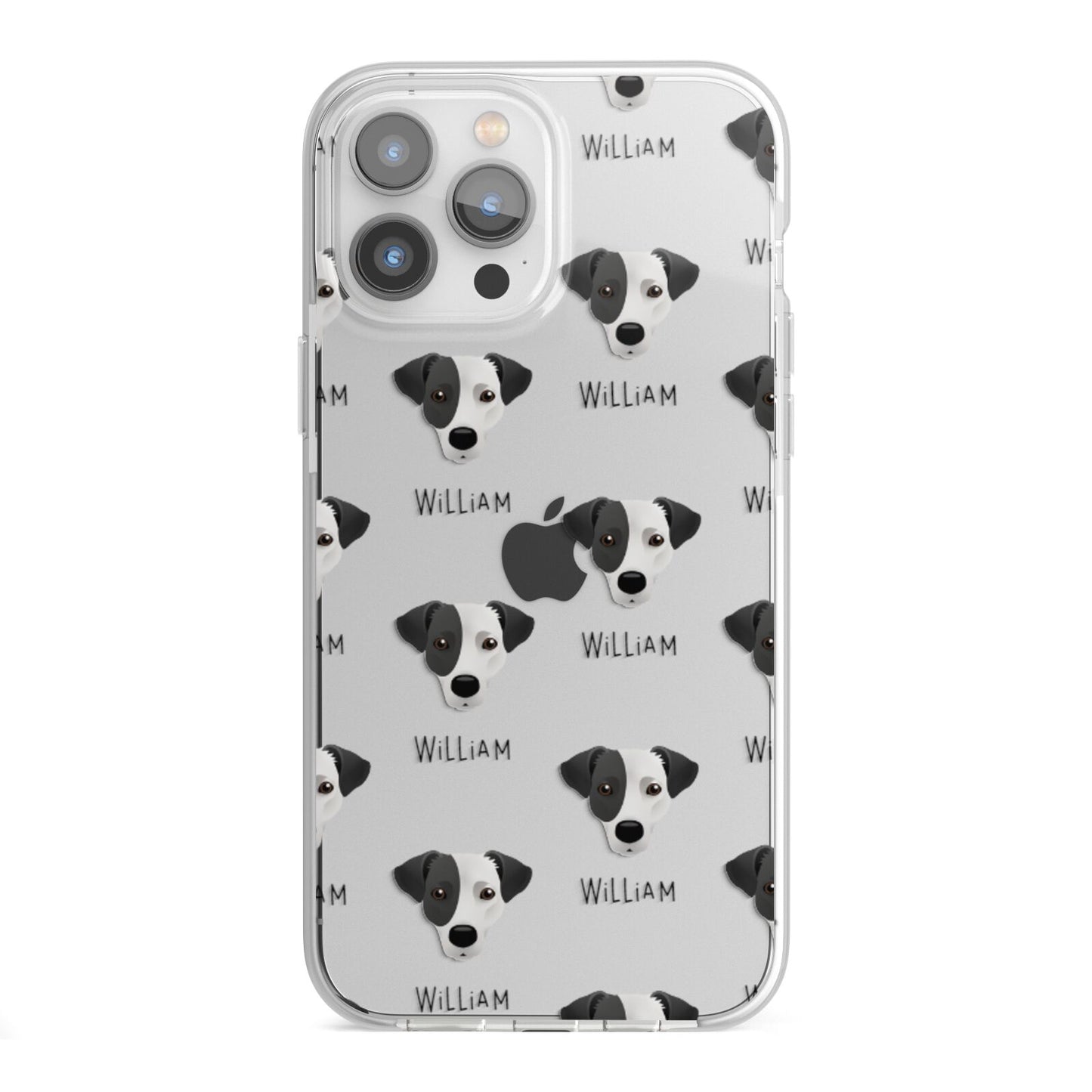 Jack Russell Terrier Icon with Name iPhone 13 Pro Max TPU Impact Case with White Edges