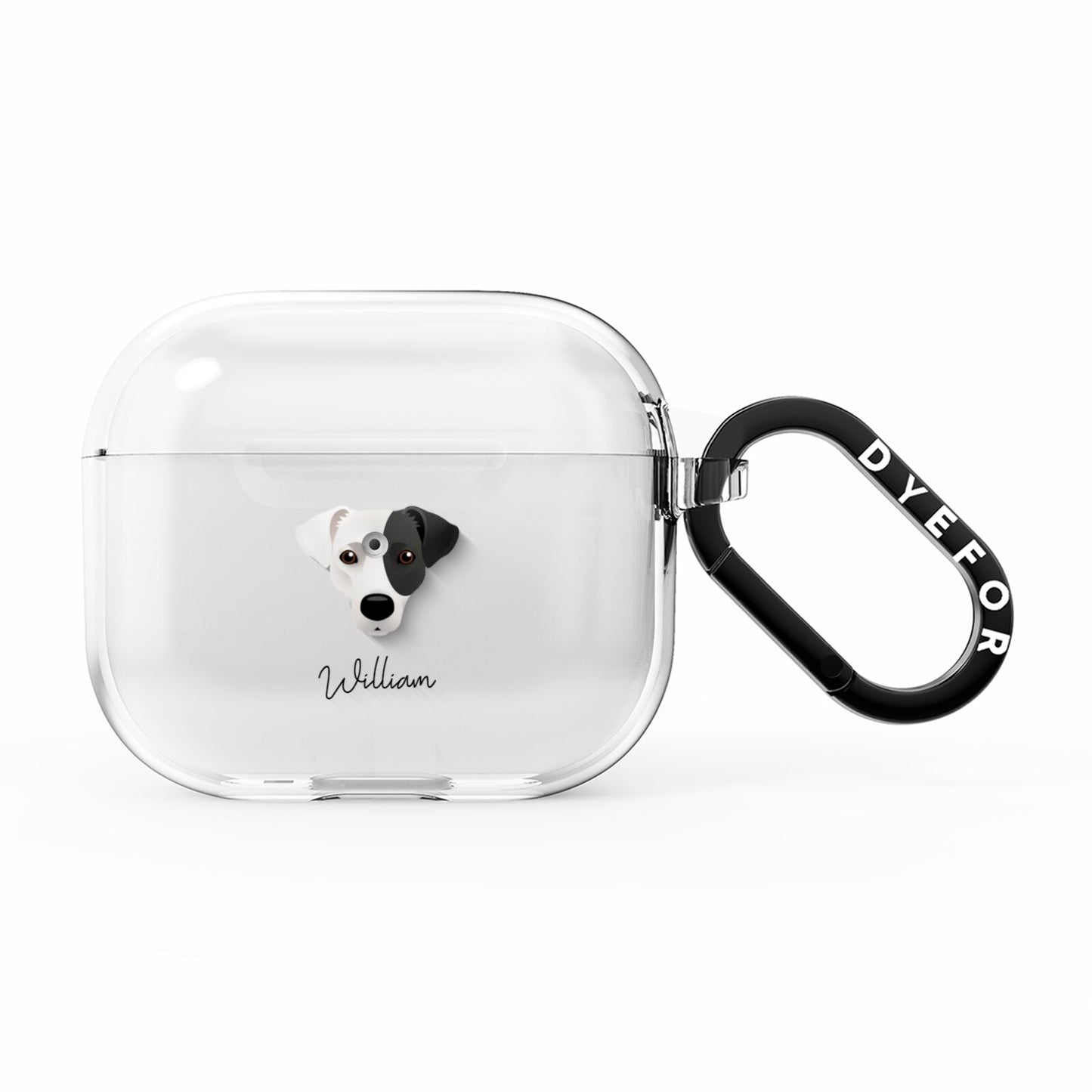 Jack Russell Terrier Personalised AirPods Clear Case 3rd Gen