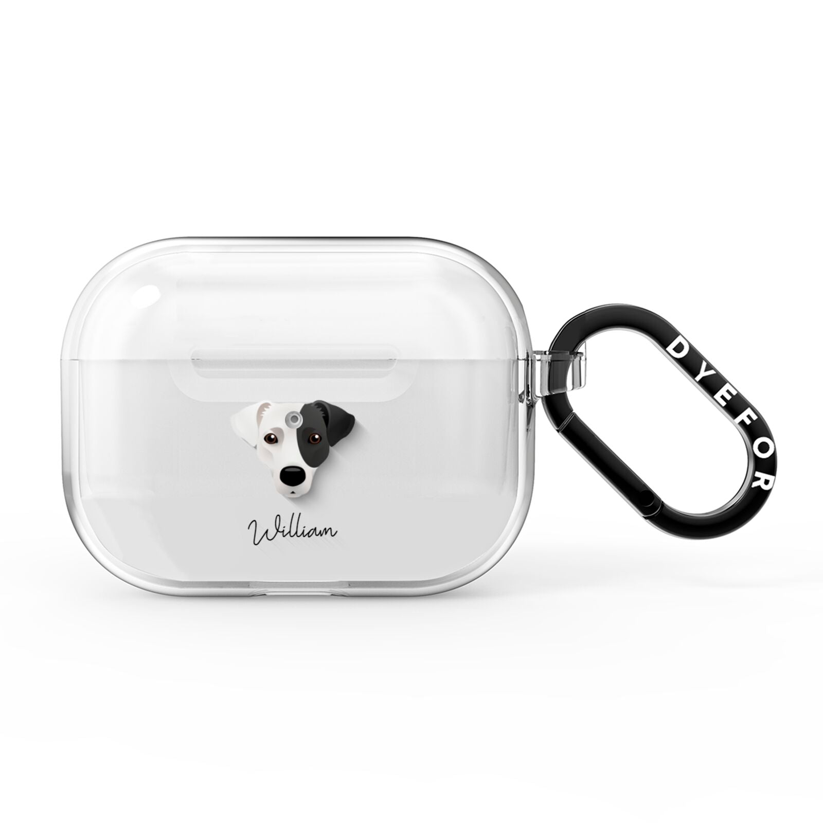 Jack Russell Terrier Personalised AirPods Pro Clear Case