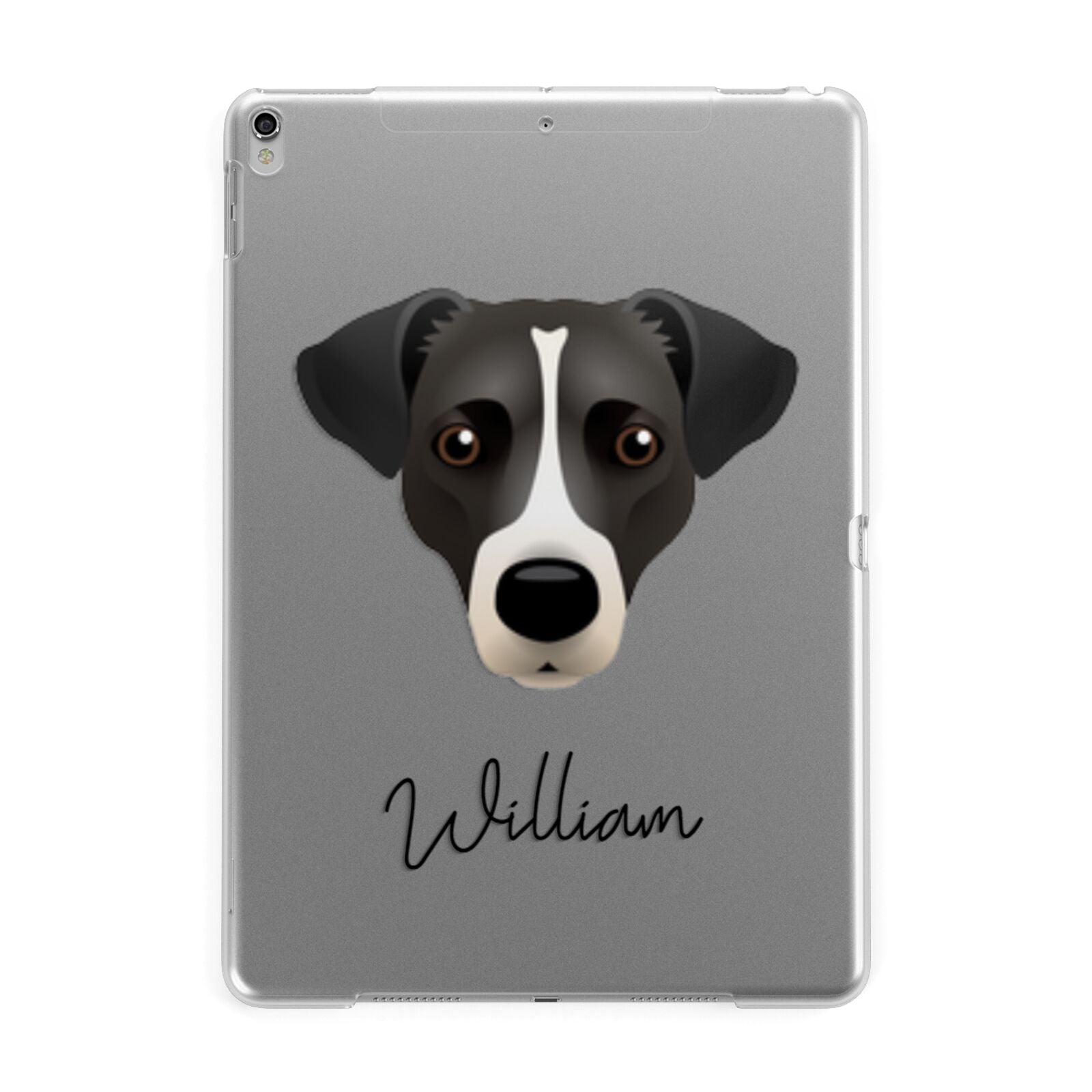 Jack Russell Terrier Personalised Apple iPad Silver Case