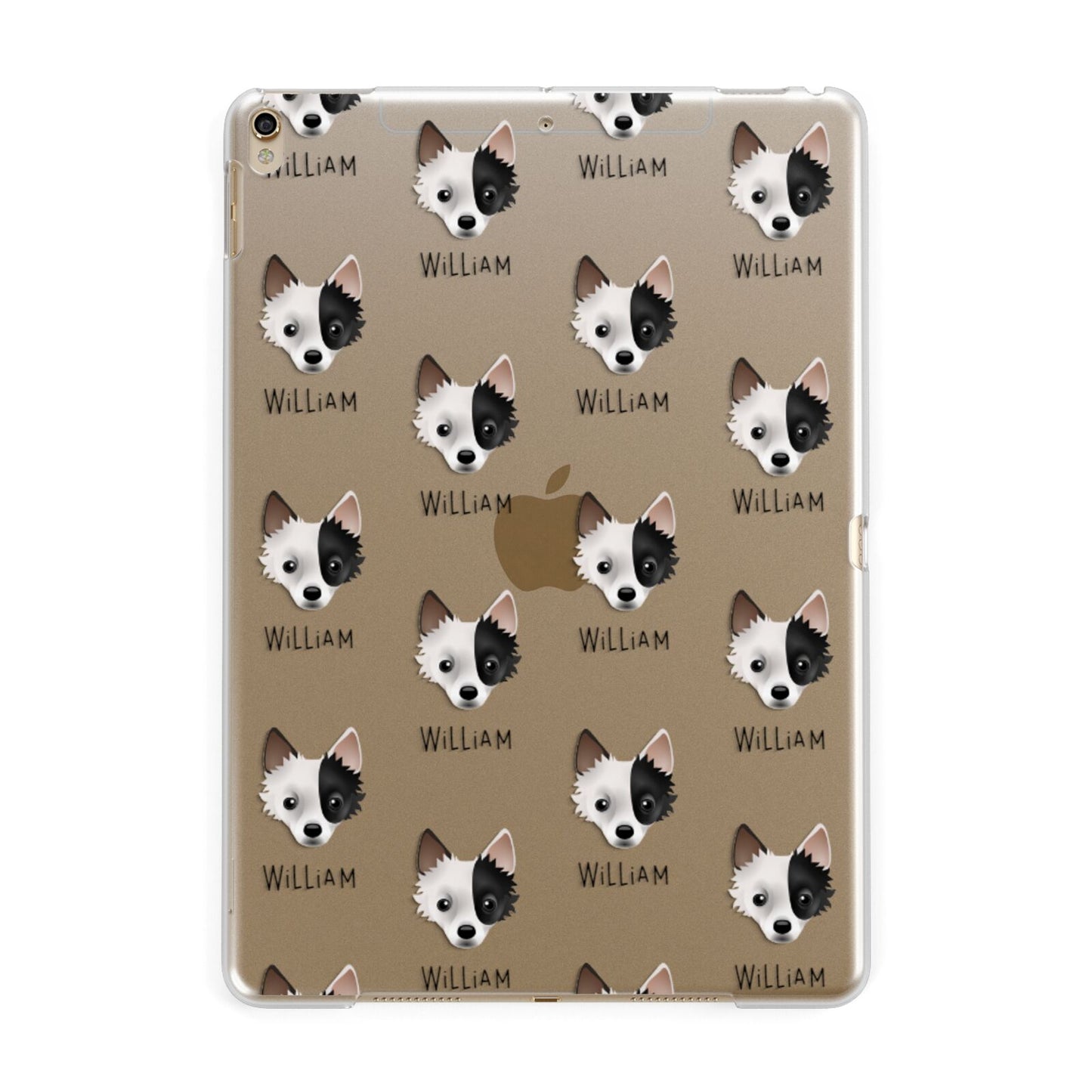 Jackahuahua Icon with Name Apple iPad Gold Case
