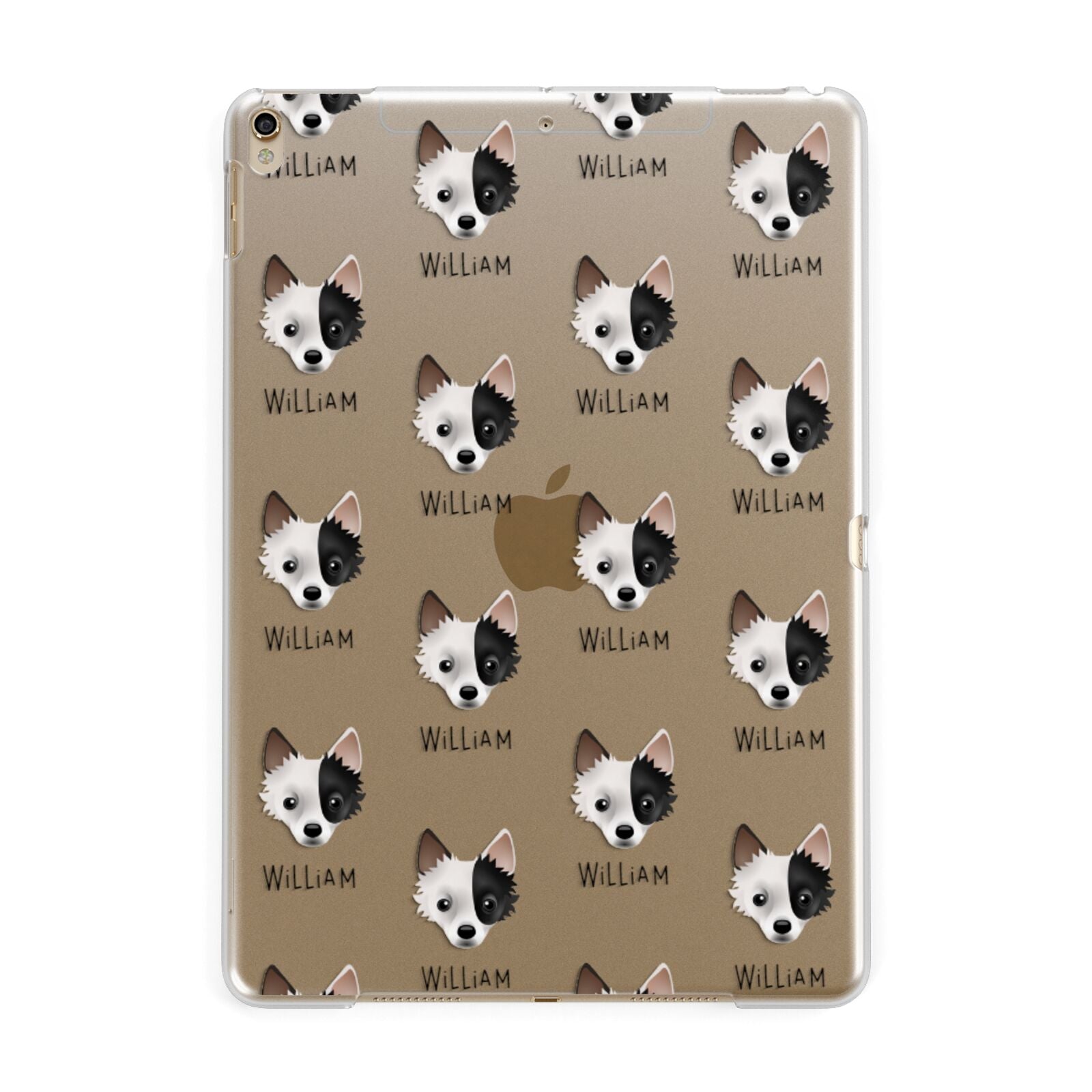 Jackahuahua Icon with Name Apple iPad Gold Case