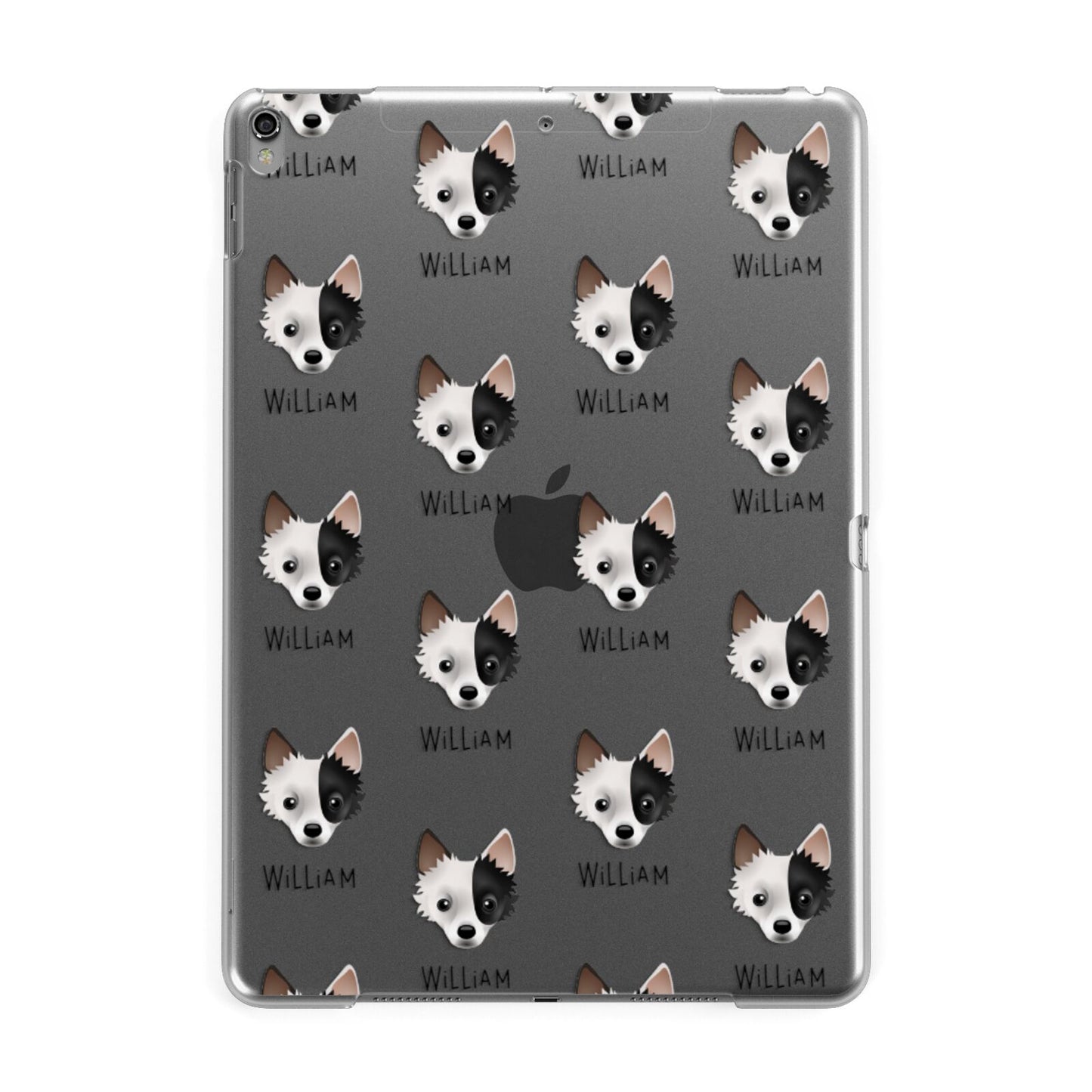Jackahuahua Icon with Name Apple iPad Grey Case