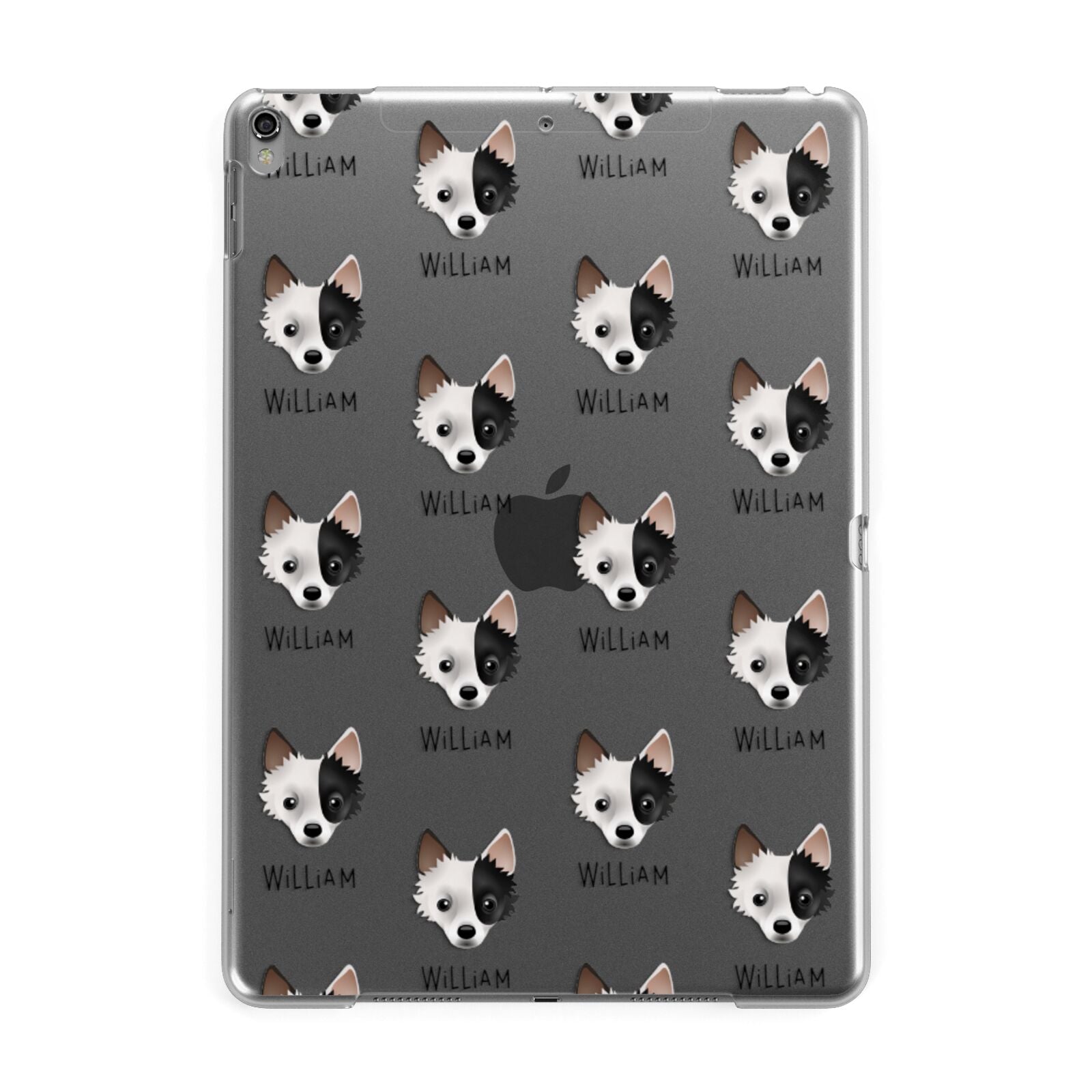 Jackahuahua Icon with Name Apple iPad Grey Case