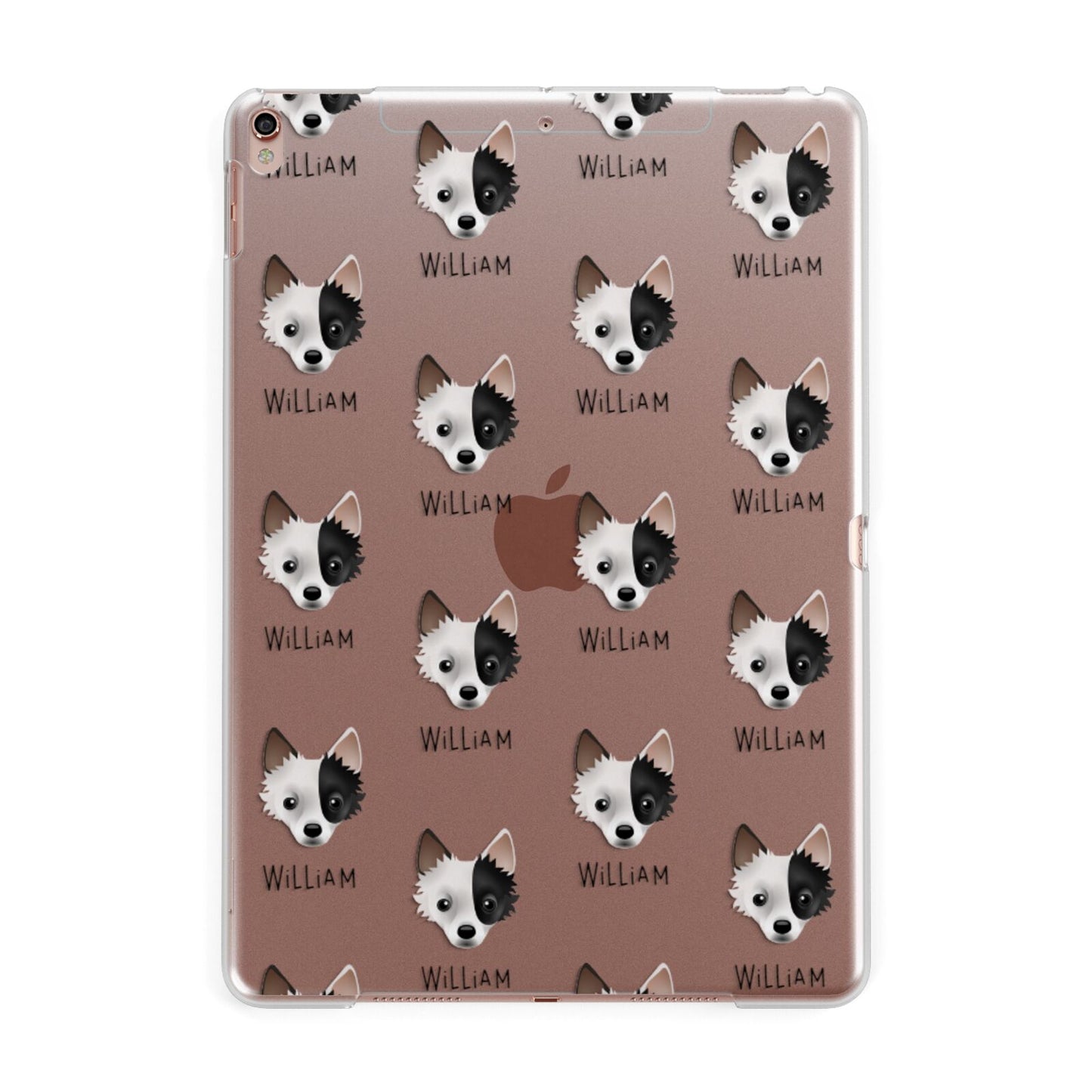 Jackahuahua Icon with Name Apple iPad Rose Gold Case