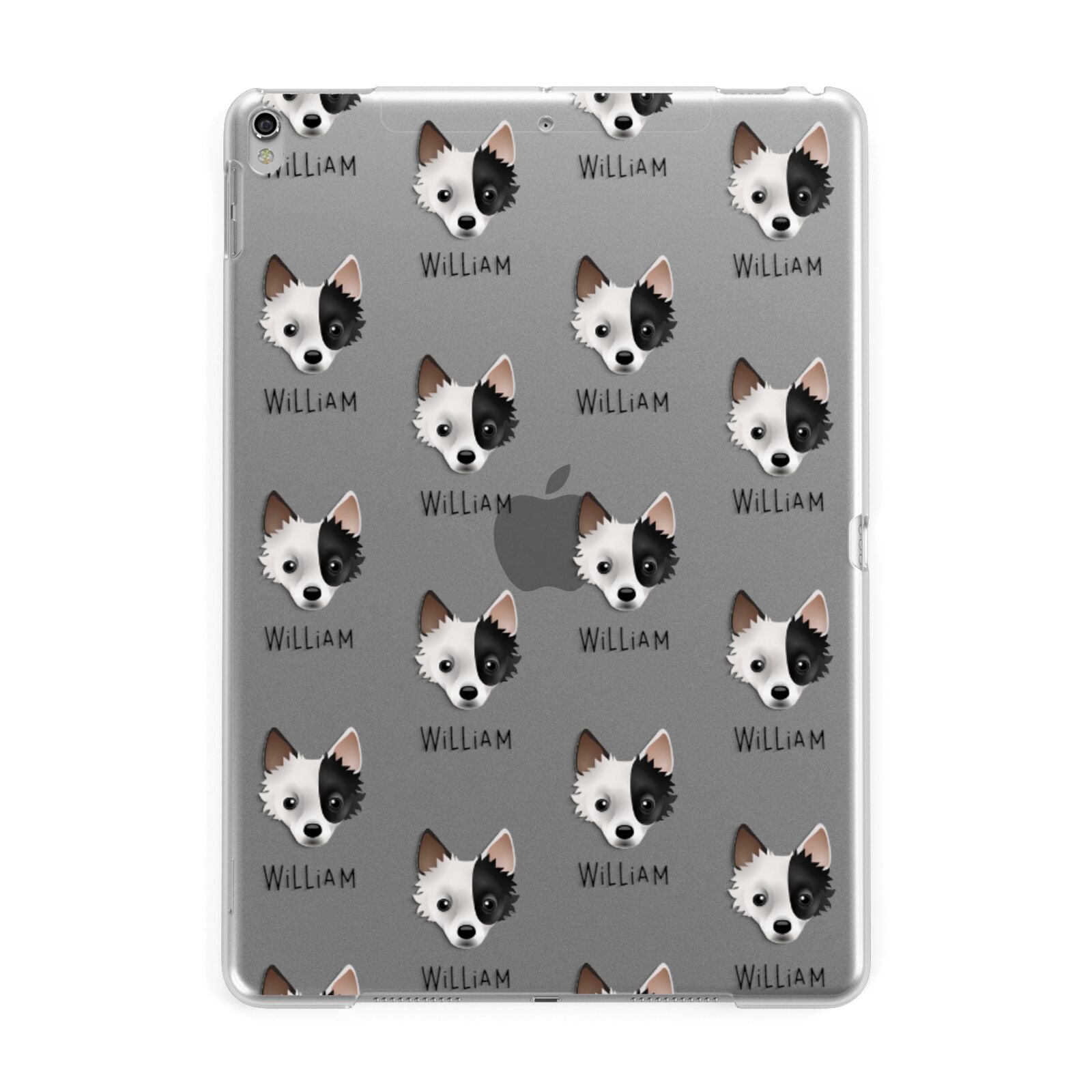 Jackahuahua Icon with Name Apple iPad Silver Case