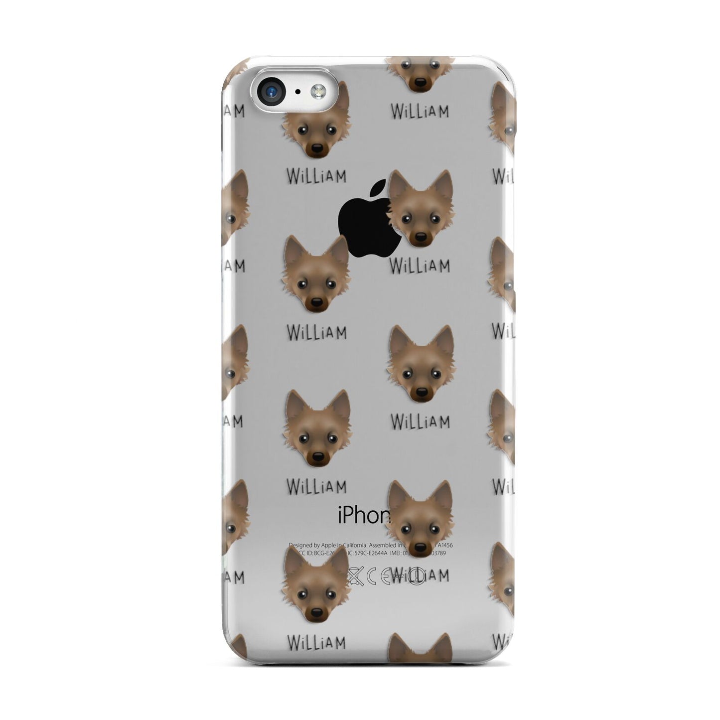 Jackahuahua Icon with Name Apple iPhone 5c Case
