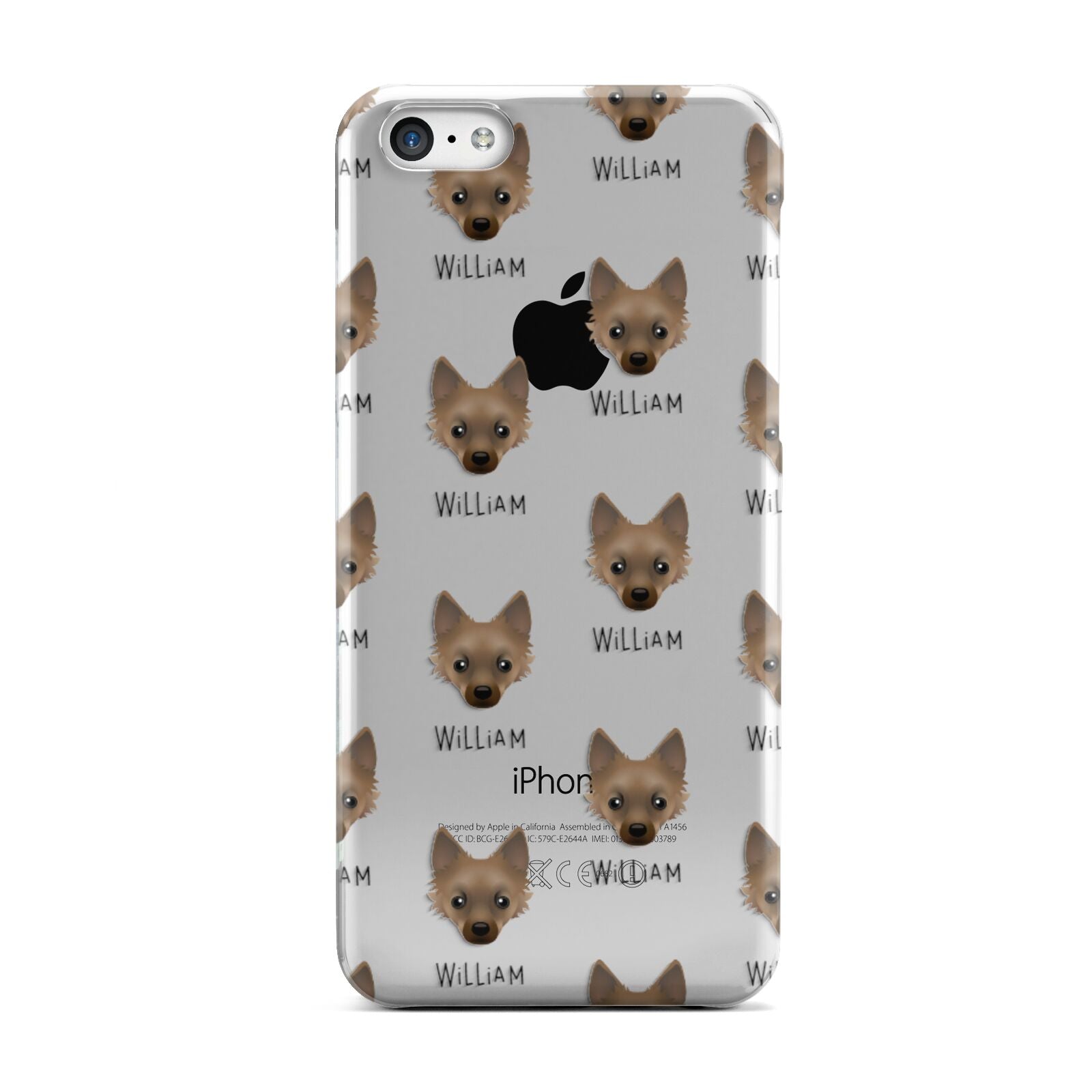 Jackahuahua Icon with Name Apple iPhone 5c Case
