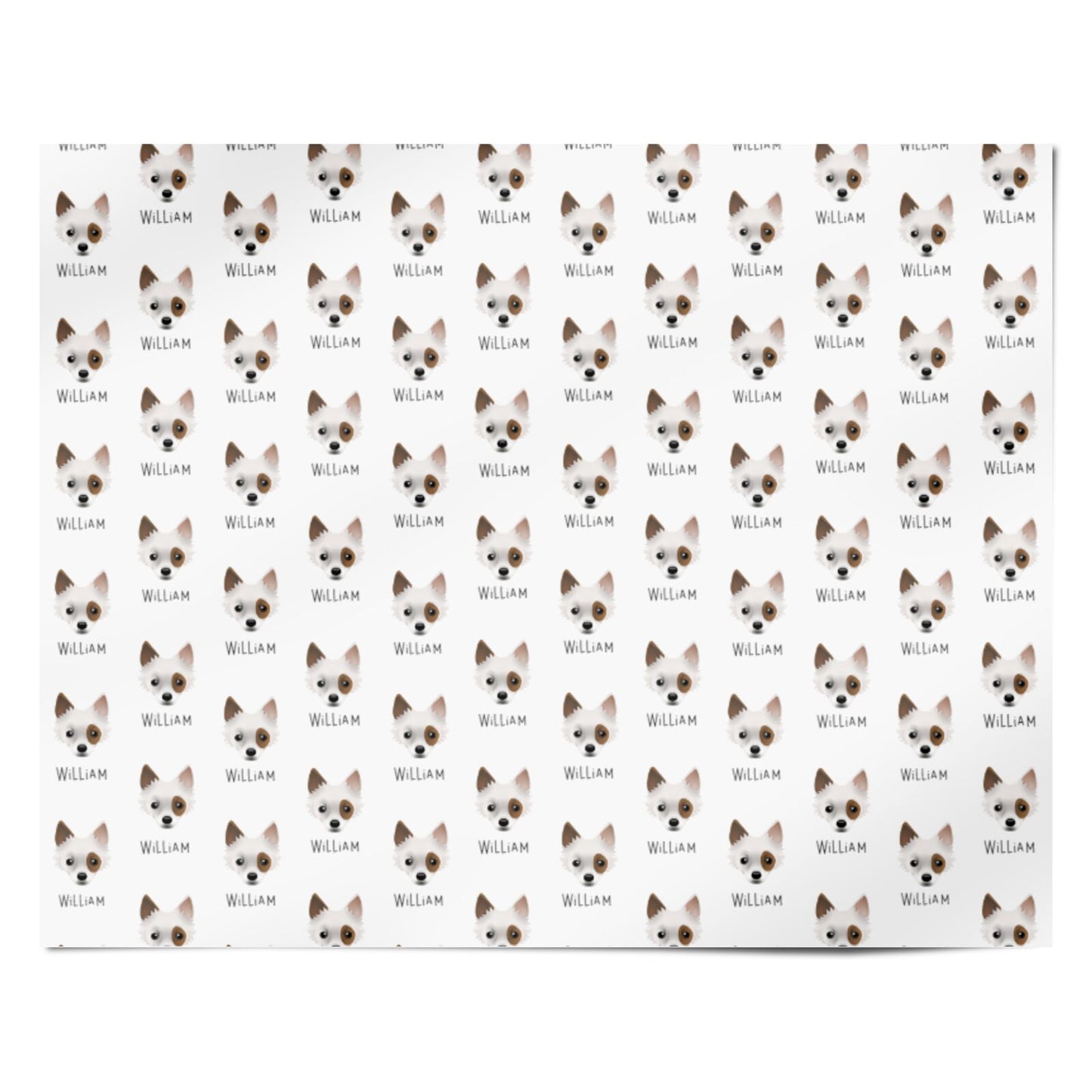 Jackahuahua Icon with Name Personalised Wrapping Paper Alternative