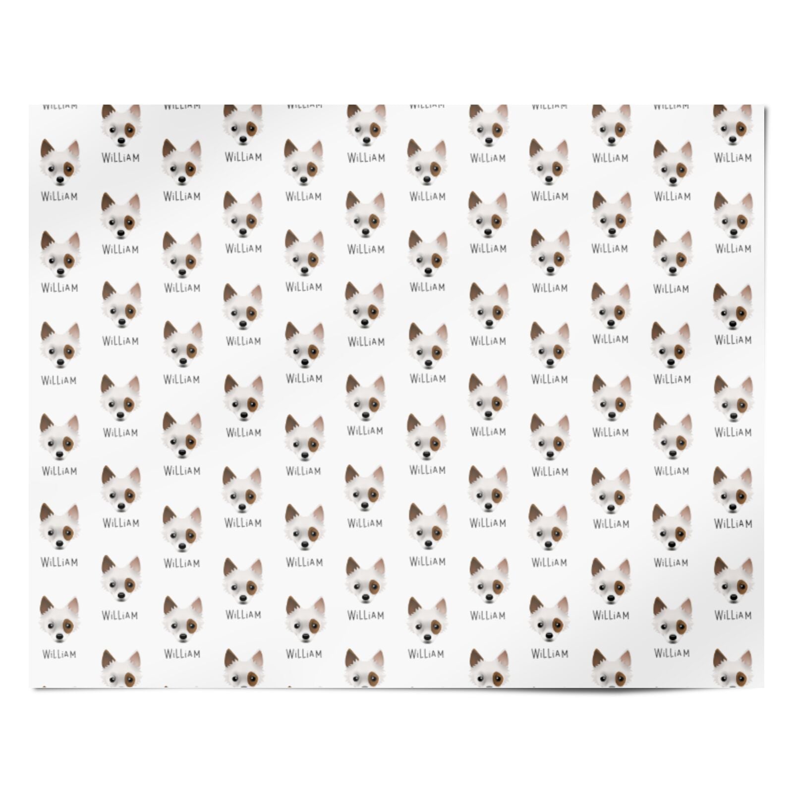 Jackahuahua Icon with Name Personalised Wrapping Paper Alternative
