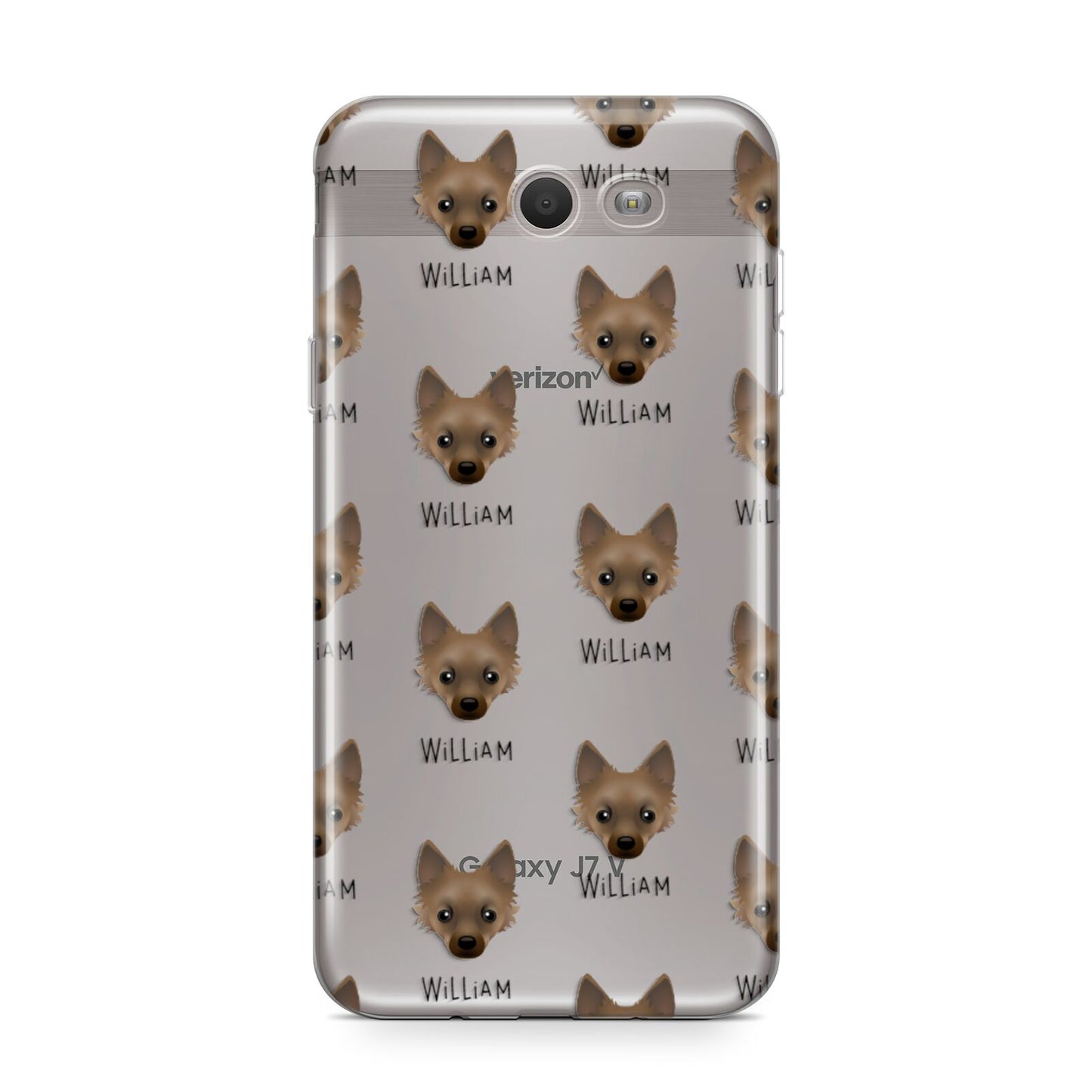Jackahuahua Icon with Name Samsung Galaxy J7 2017 Case