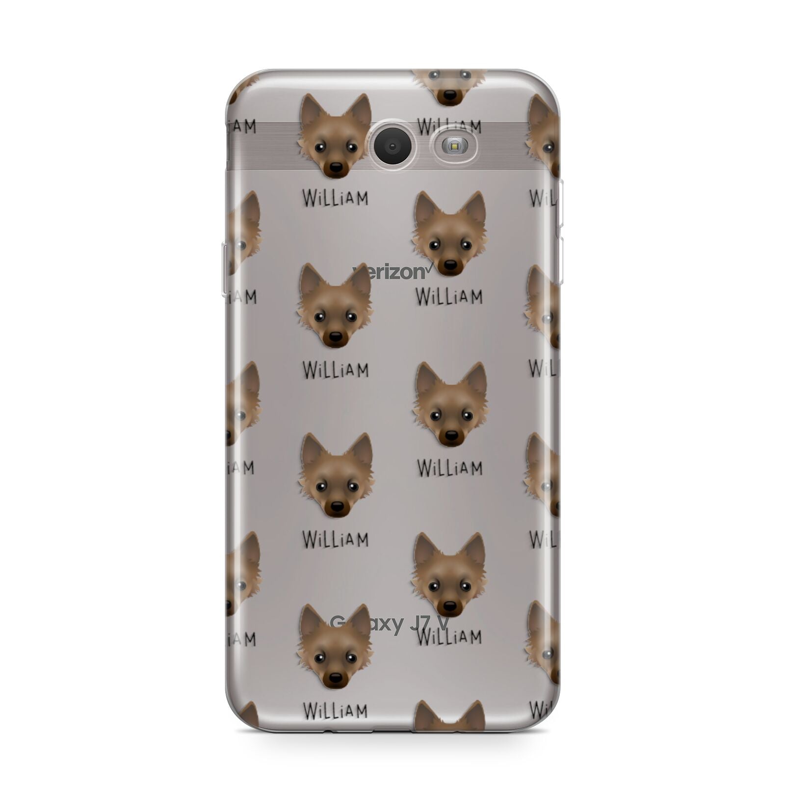 Jackahuahua Icon with Name Samsung Galaxy J7 2017 Case