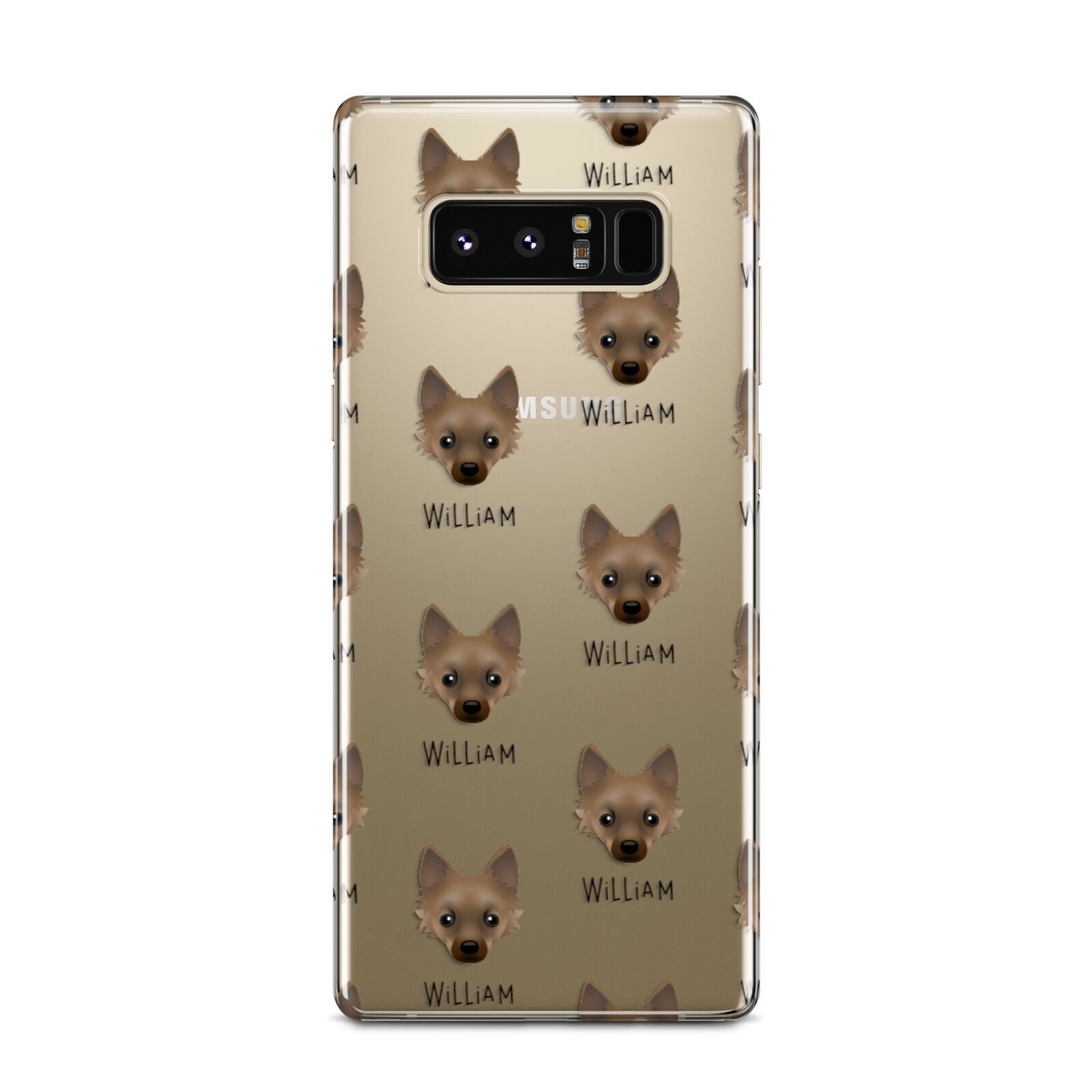 Jackahuahua Icon with Name Samsung Galaxy Note 8 Case