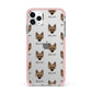 Jackahuahua Icon with Name iPhone 11 Pro Max Impact Pink Edge Case