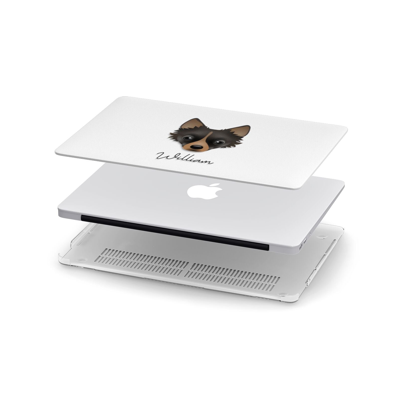 Jackahuahua Personalised Apple MacBook Case in Detail
