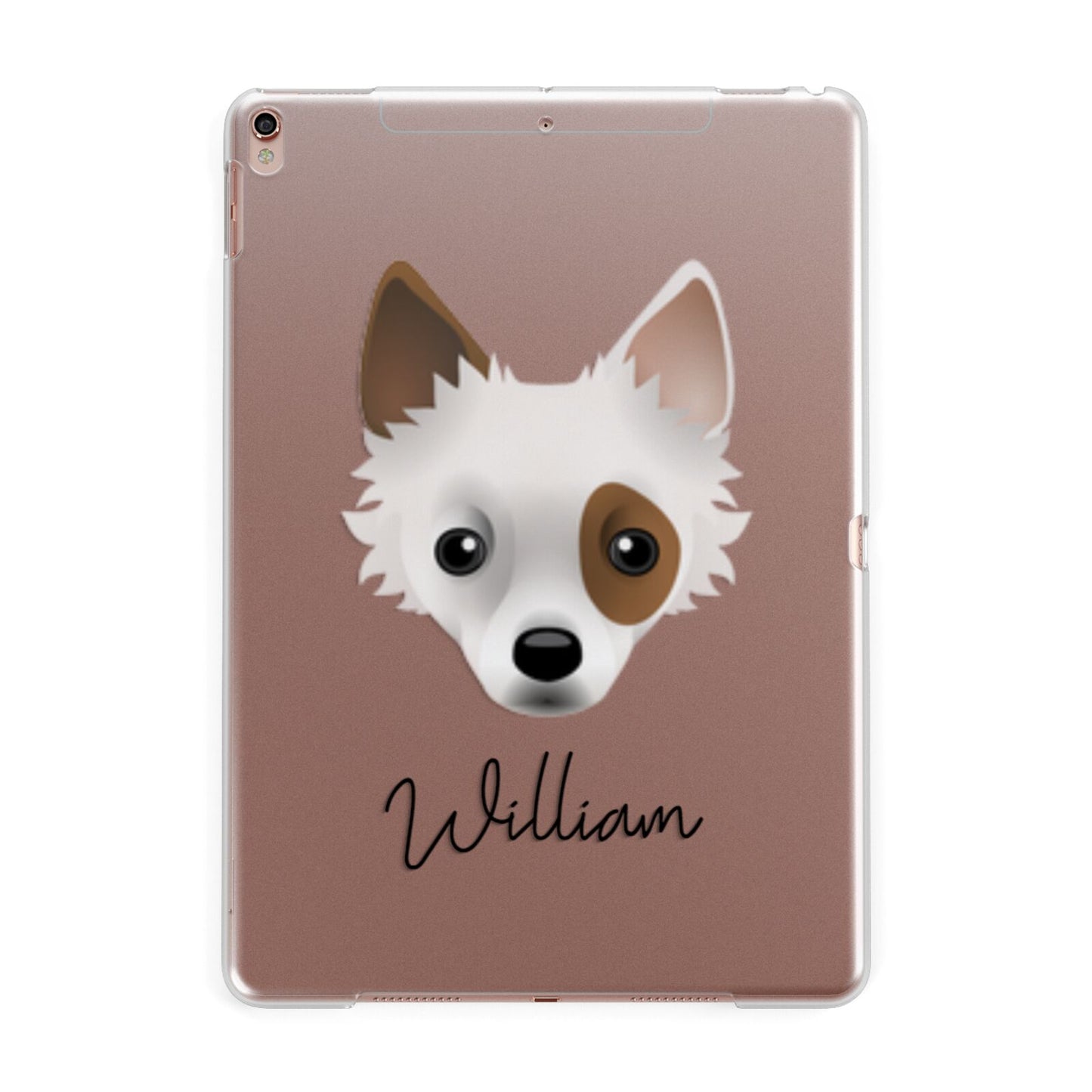 Jackahuahua Personalised Apple iPad Rose Gold Case