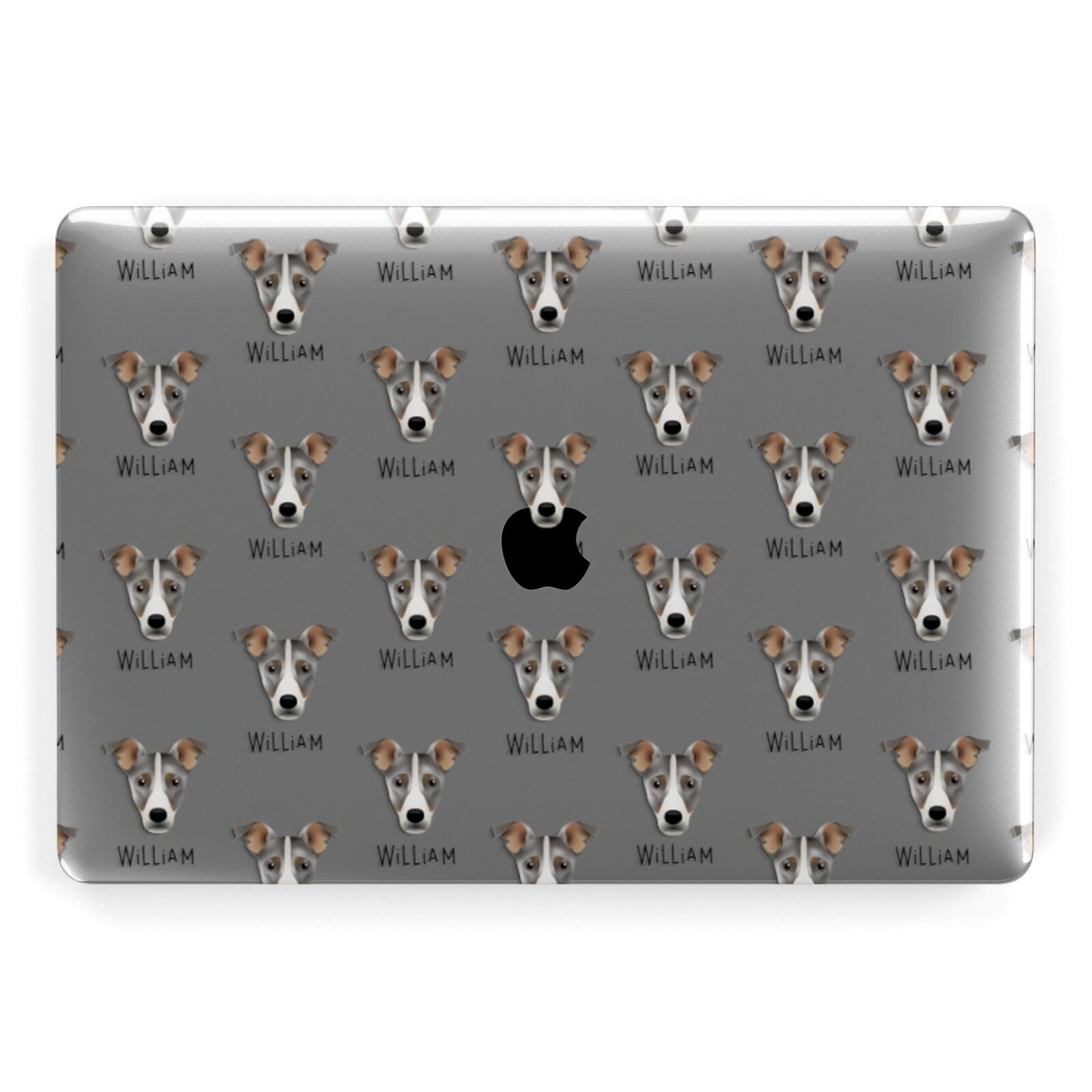 Jackshund Icon with Name Apple MacBook Case