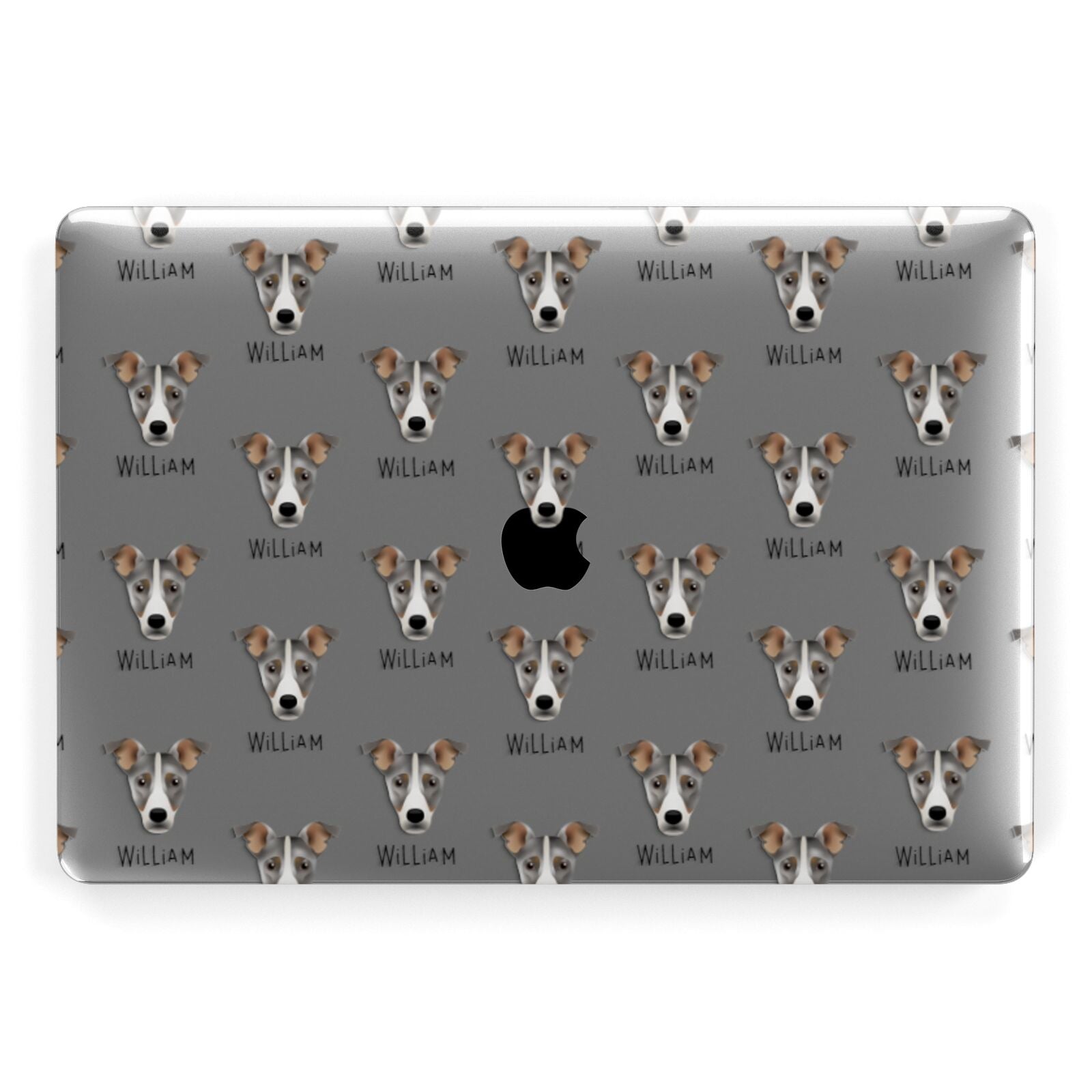 Jackshund Icon with Name Apple MacBook Case