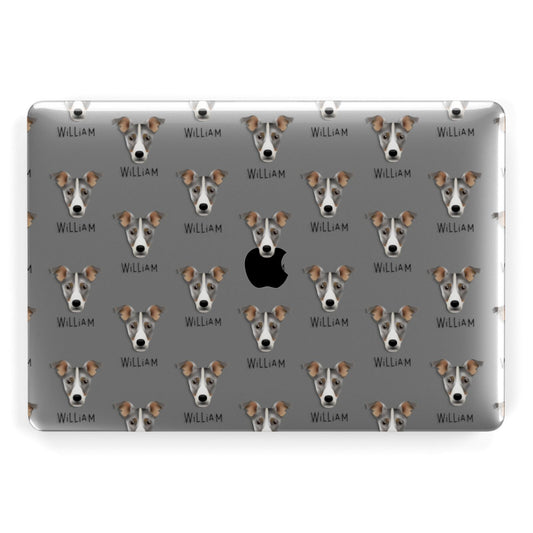 Jackshund Icon with Name Apple MacBook Case