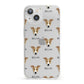 Jackshund Icon with Name iPhone 13 Clear Bumper Case