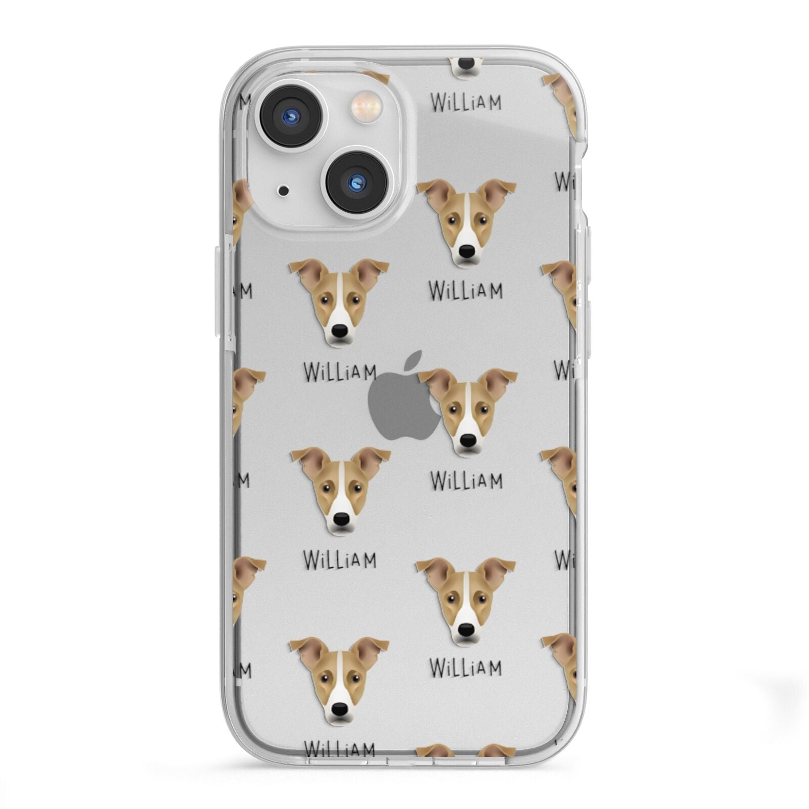 Jackshund Icon with Name iPhone 13 Mini TPU Impact Case with White Edges