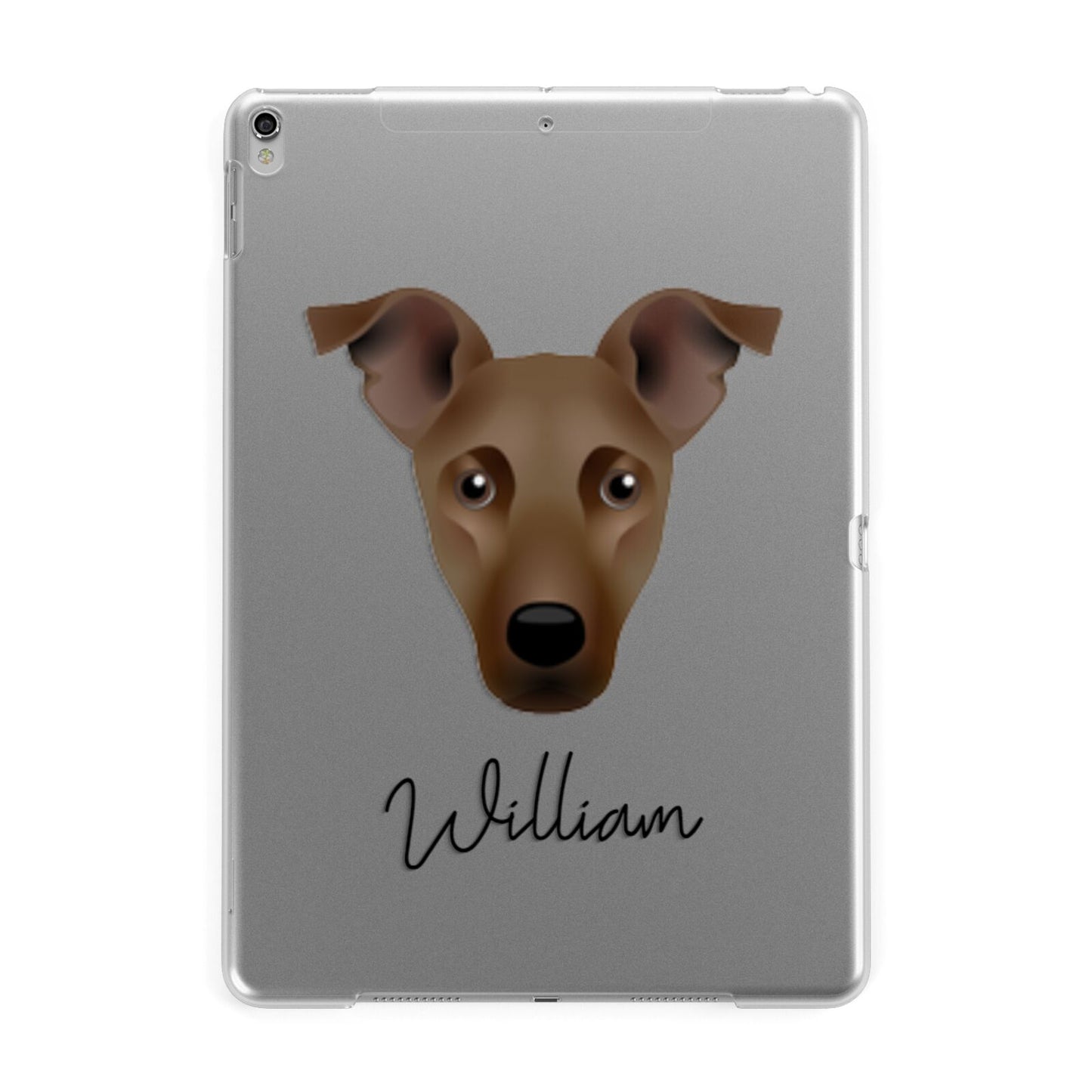 Jackshund Personalised Apple iPad Silver Case