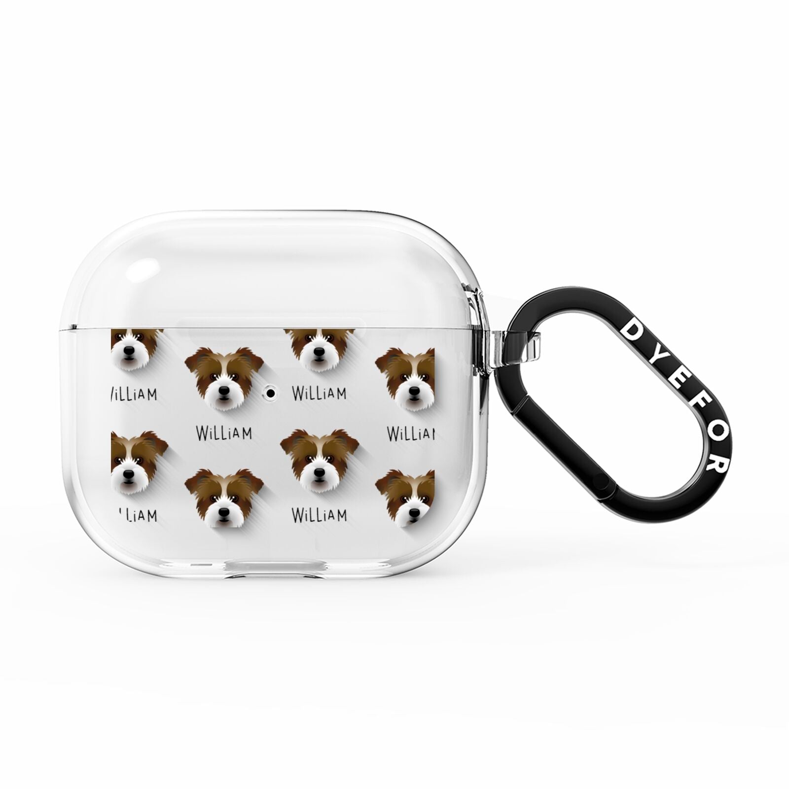 Jacktzu Icon with Name AirPods Clear Case 3rd Gen