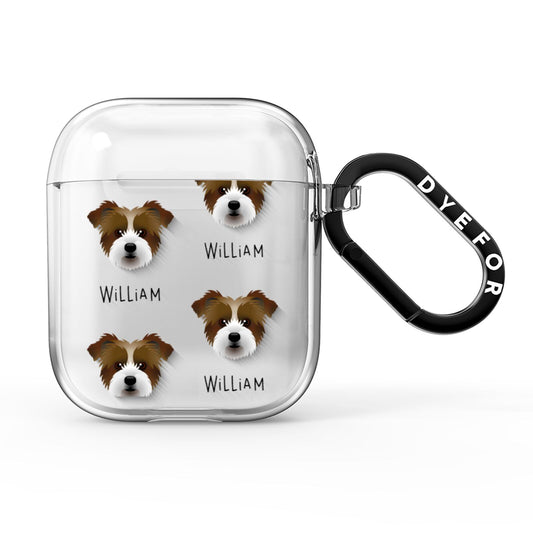 Jacktzu Icon with Name AirPods Clear Case