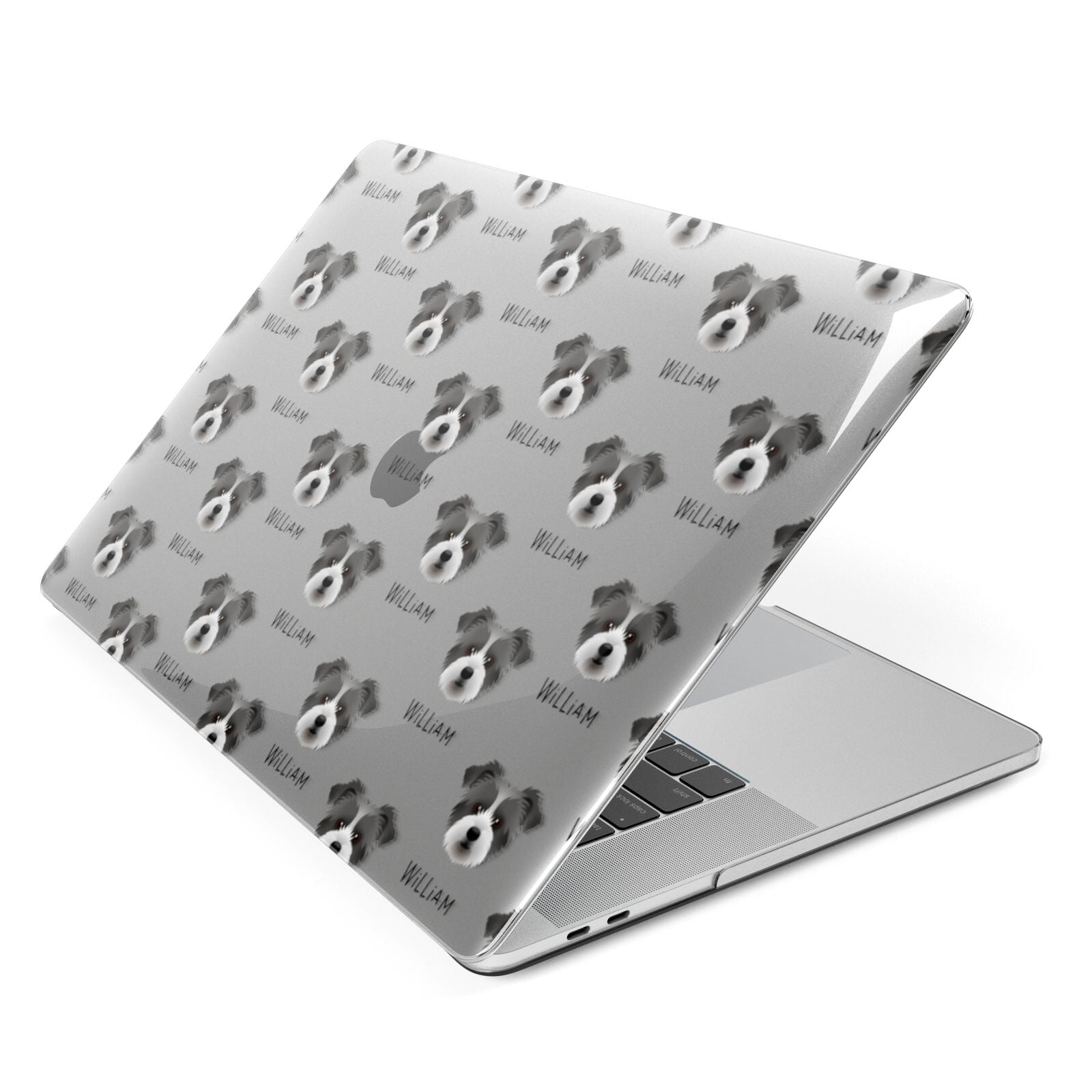 Jacktzu Icon with Name Apple MacBook Case Side View