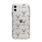 Jacktzu Icon with Name Apple iPhone 11 in White with Bumper Case