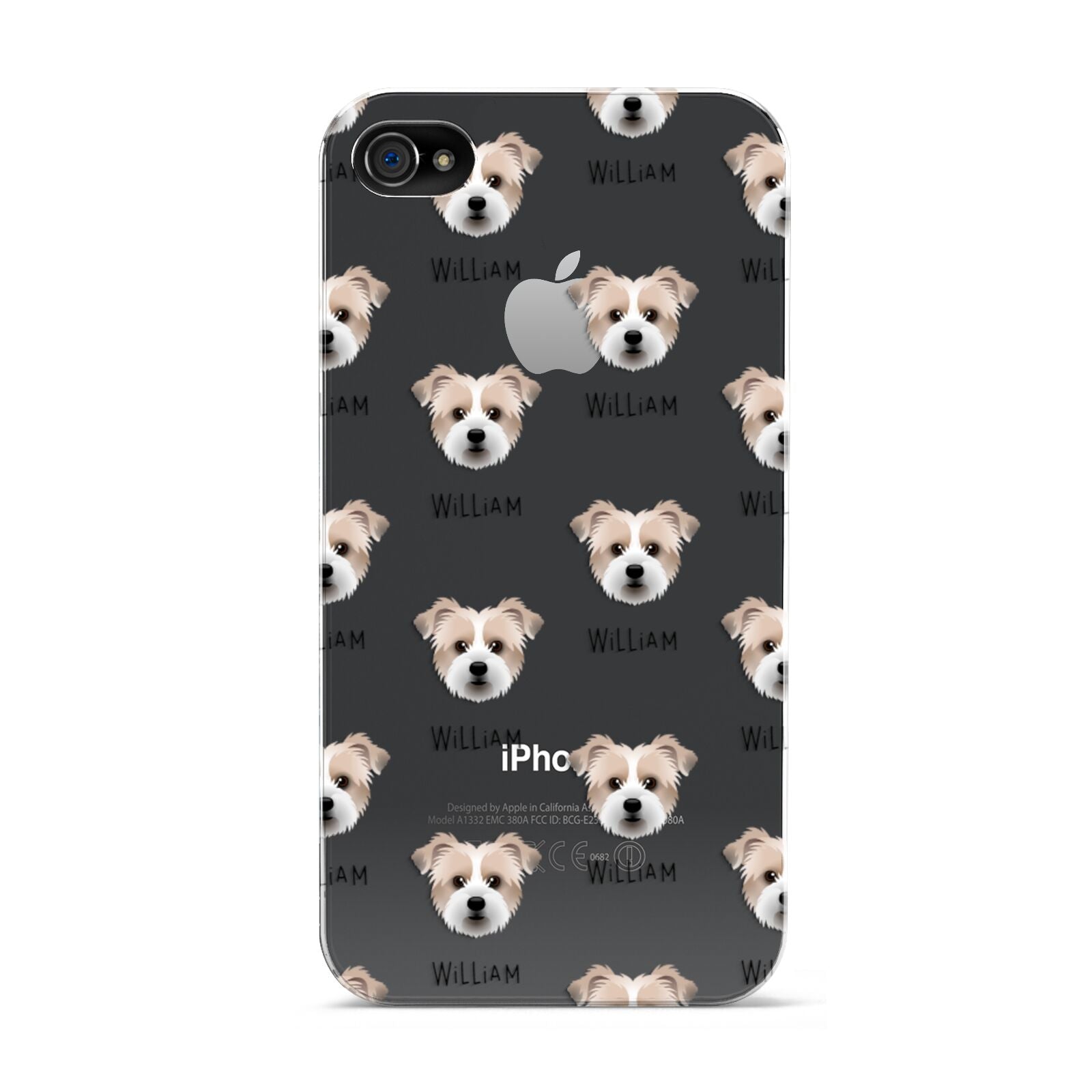 Jacktzu Icon with Name Apple iPhone 4s Case