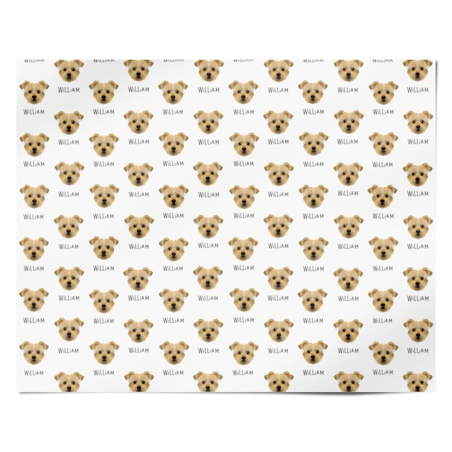 Jacktzu Icon with Name Personalised Wrapping Paper Alternative