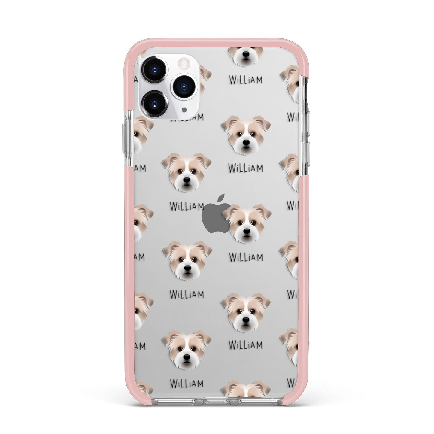 Jacktzu Icon with Name iPhone 11 Pro Max Impact Pink Edge Case
