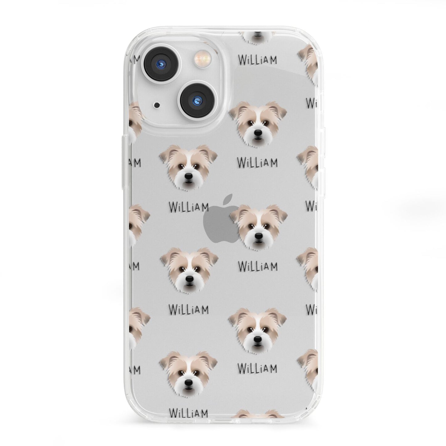 Jacktzu Icon with Name iPhone 13 Mini Clear Bumper Case