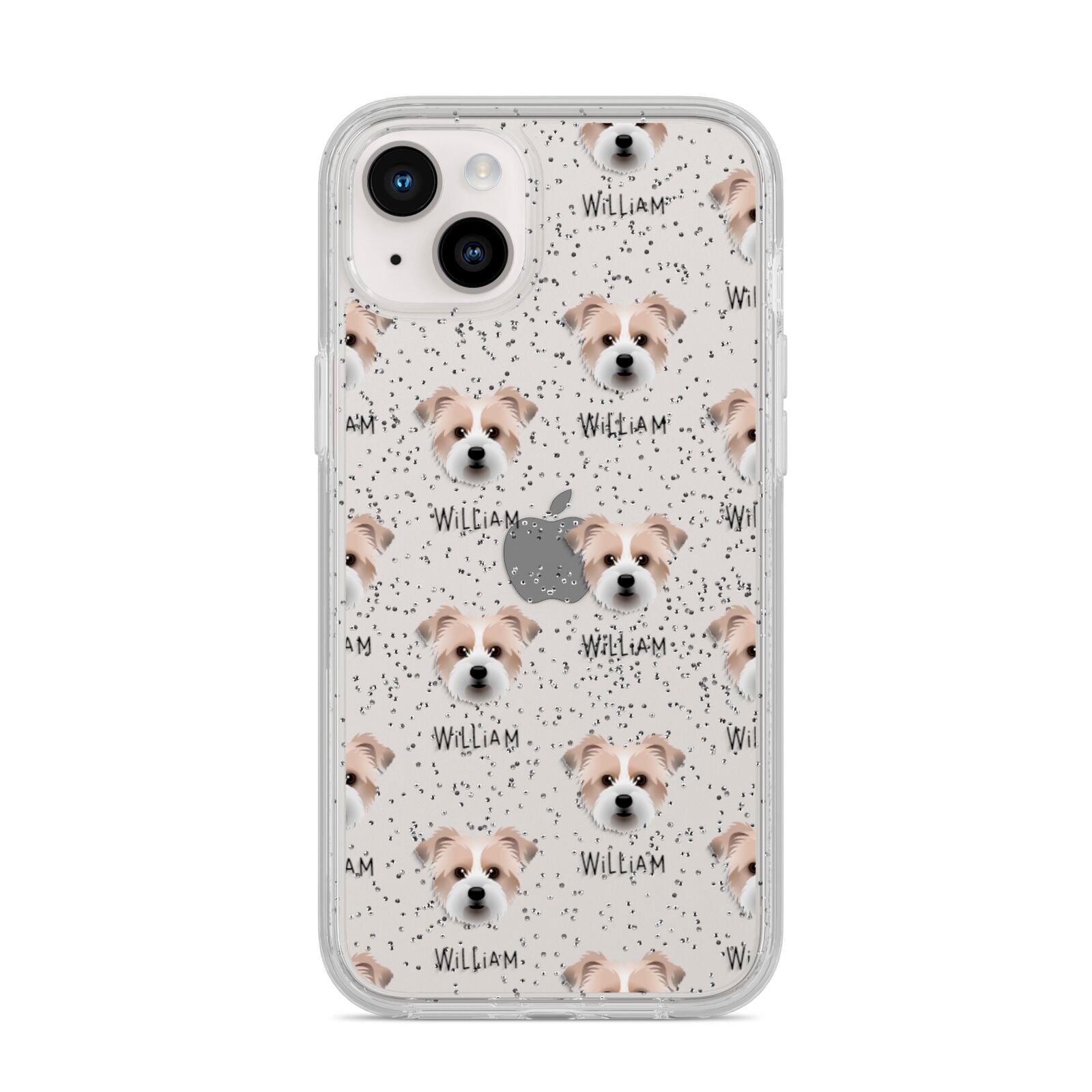 Jacktzu Icon with Name iPhone 14 Plus Glitter Tough Case Starlight