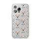 Jacktzu Icon with Name iPhone 14 Pro Max Glitter Tough Case Silver