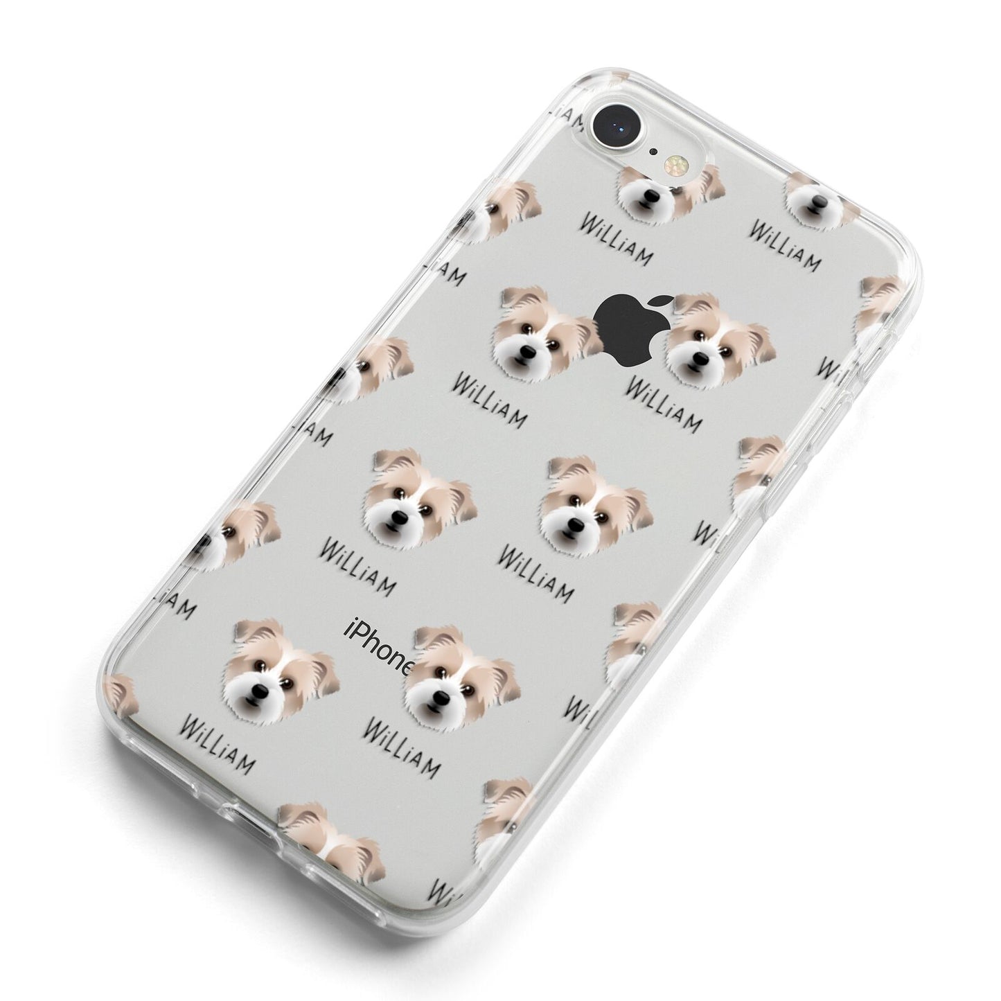 Jacktzu Icon with Name iPhone 8 Bumper Case on Silver iPhone Alternative Image