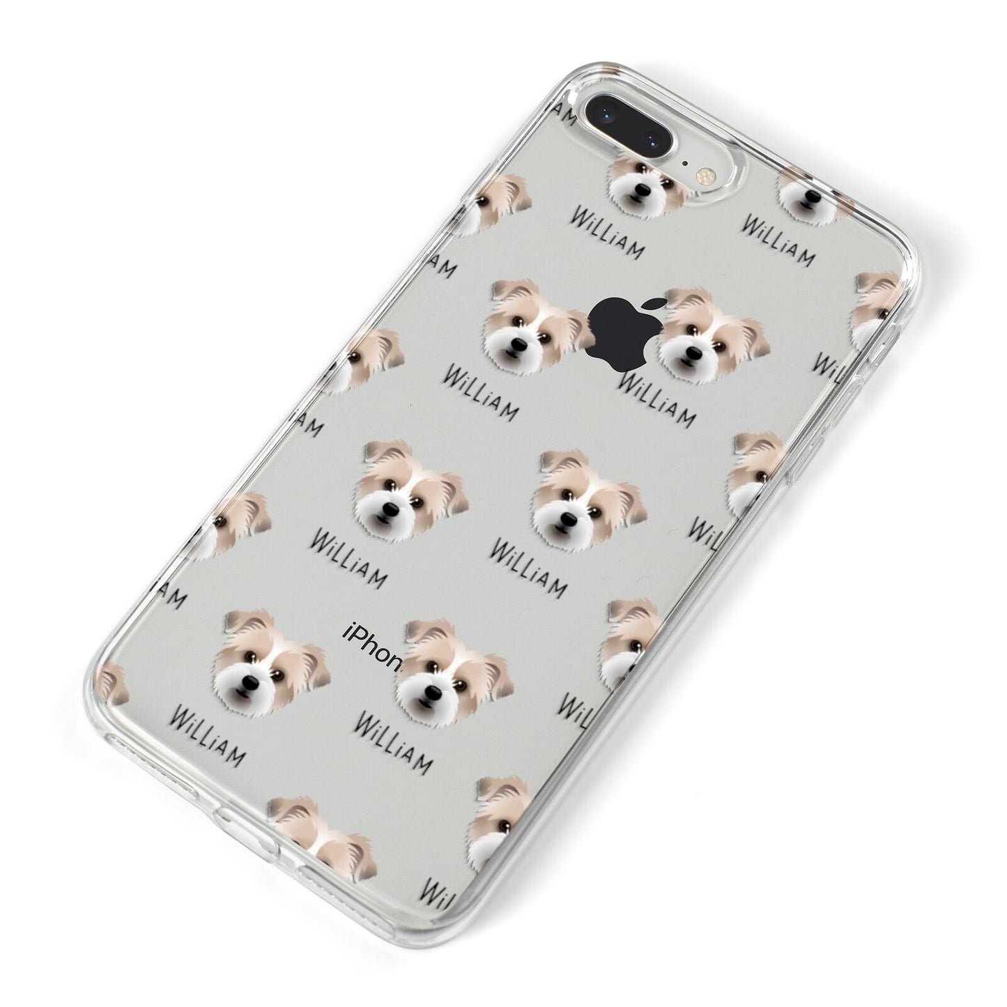 Jacktzu Icon with Name iPhone 8 Plus Bumper Case on Silver iPhone Alternative Image