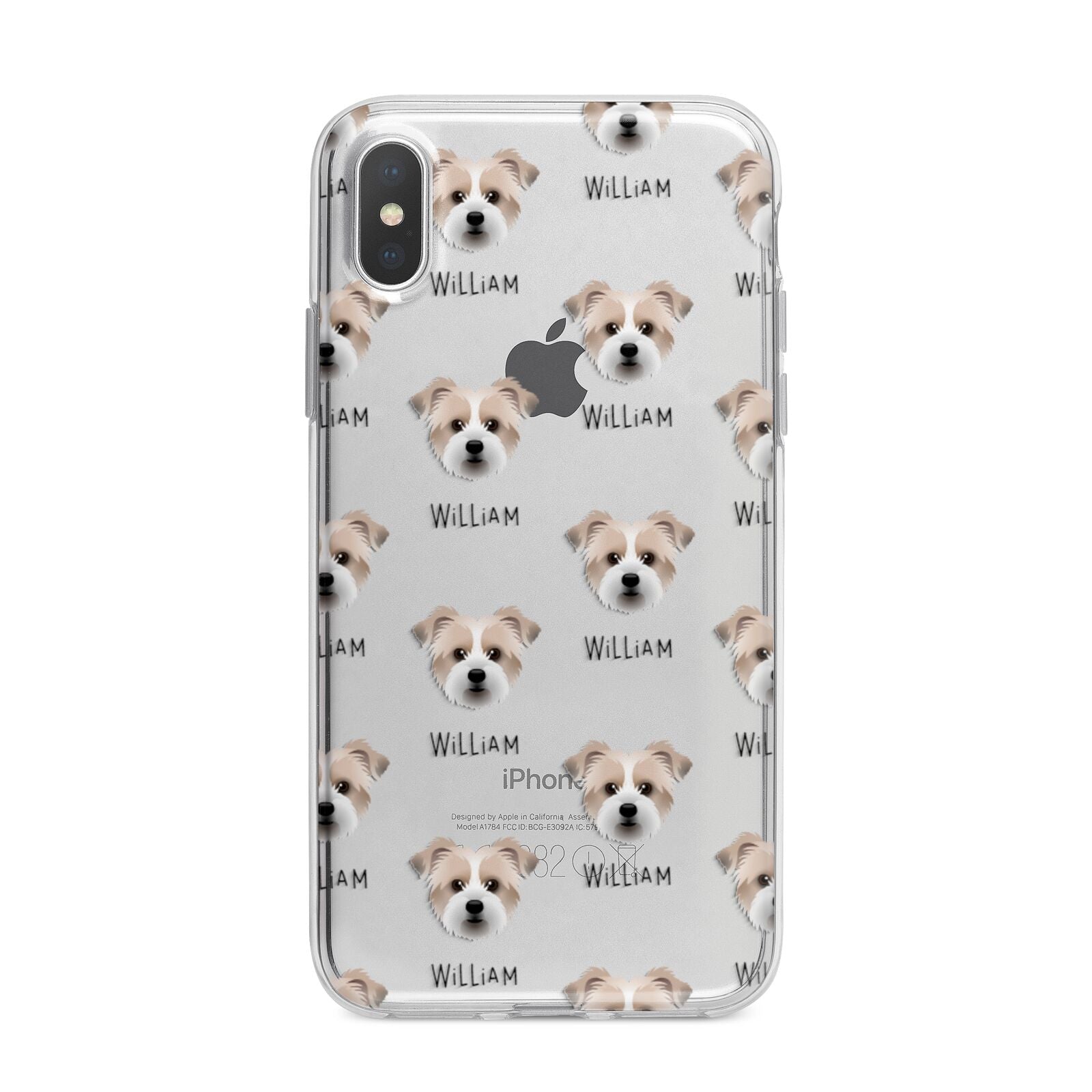 Jacktzu Icon with Name iPhone X Bumper Case on Silver iPhone Alternative Image 1