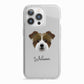 Jacktzu Personalised iPhone 13 Pro TPU Impact Case with White Edges