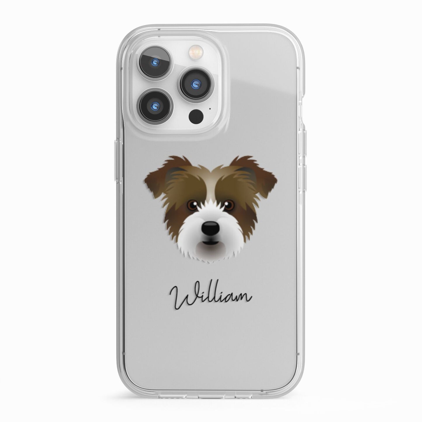 Jacktzu Personalised iPhone 13 Pro TPU Impact Case with White Edges