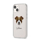 Jacktzu Personalised iPhone 14 Clear Tough Case Starlight Angled Image