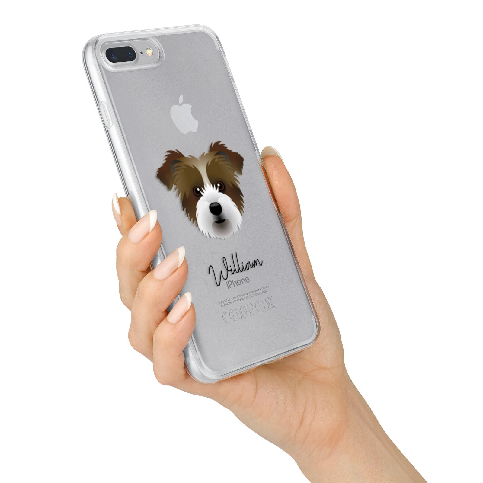 Jacktzu Personalised iPhone 7 Plus Bumper Case on Silver iPhone Alternative Image